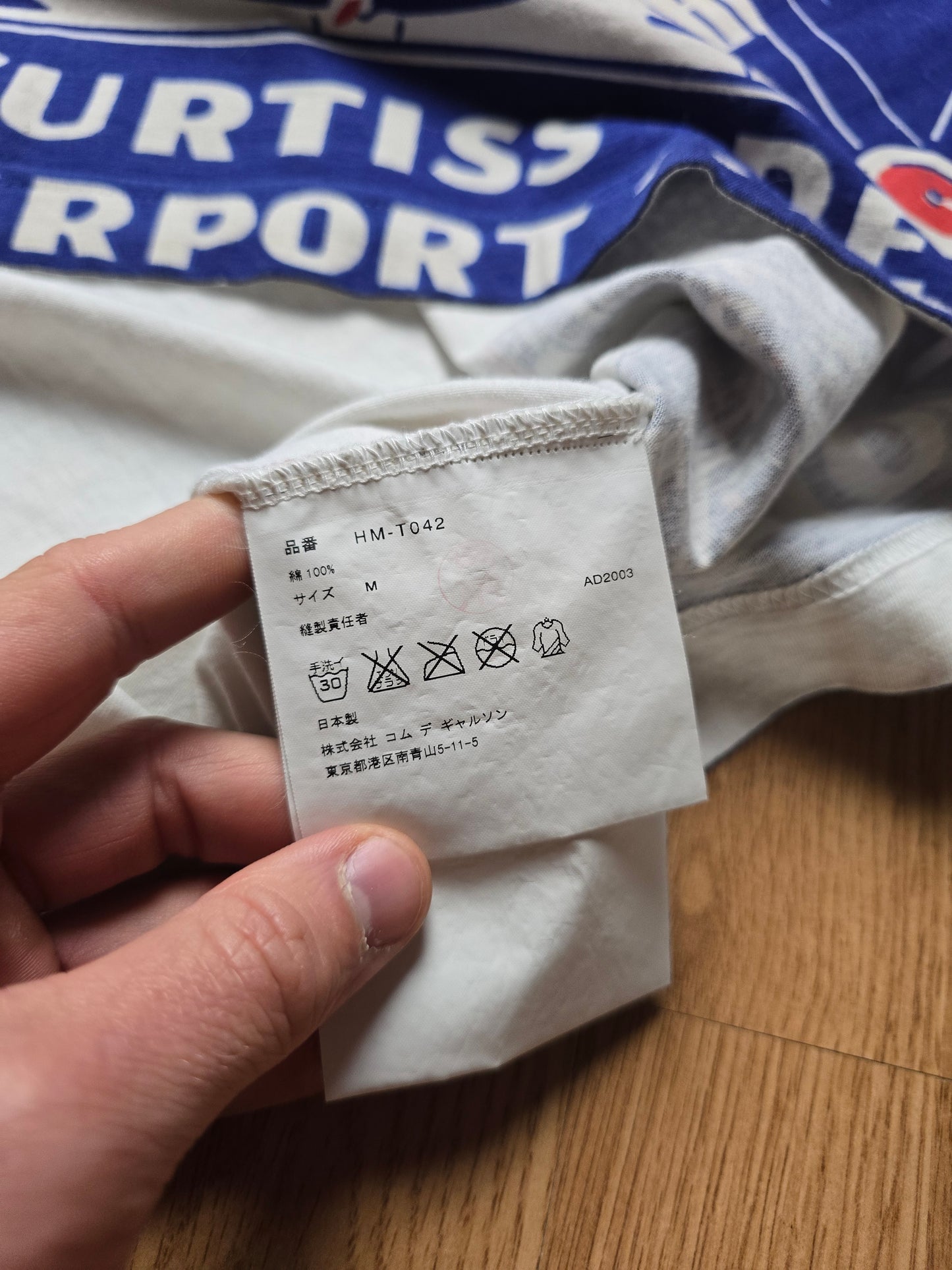 RARE Comme Des Garcon Homme 10th Anniversary Graphic Tee (M)