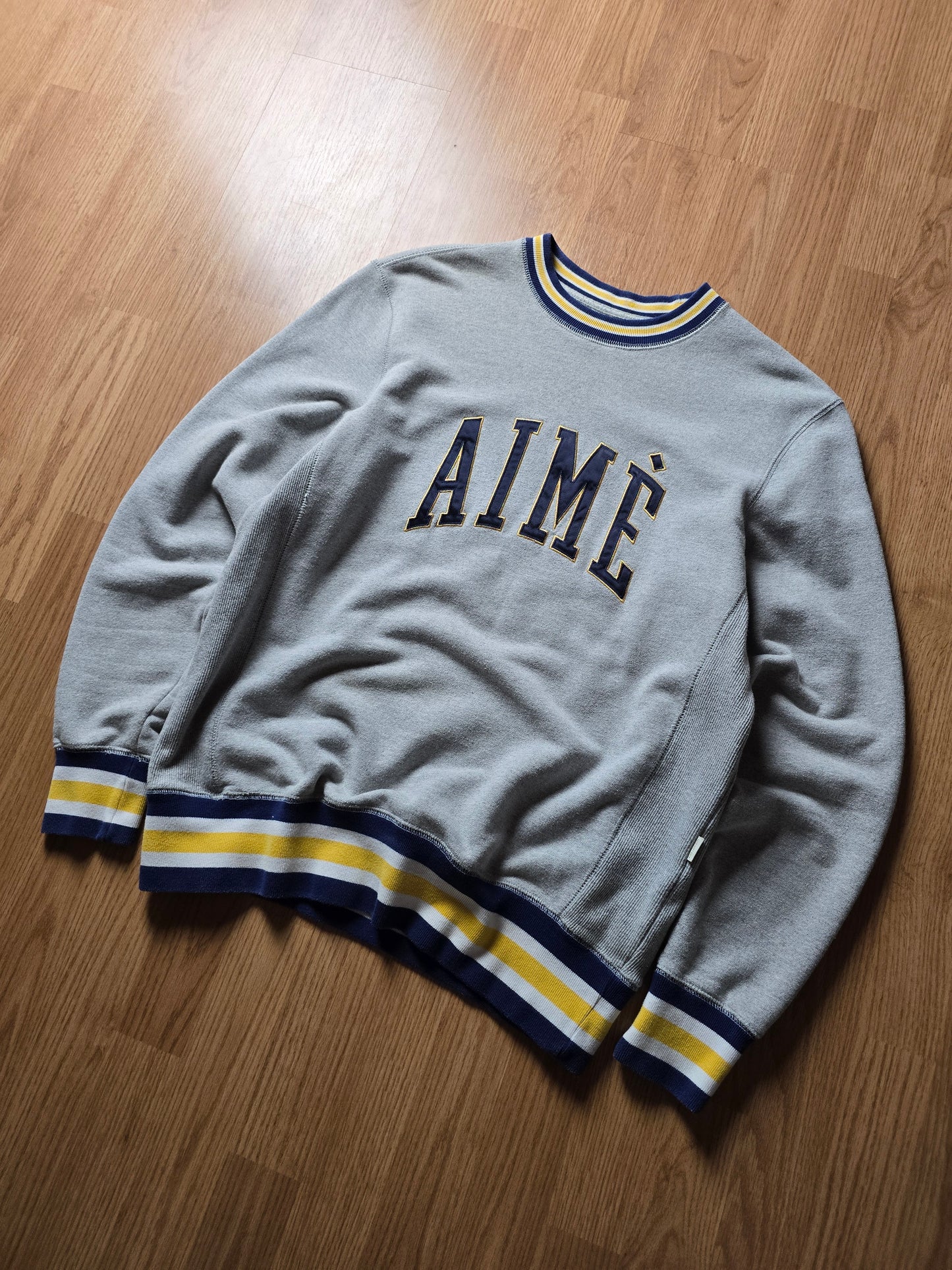 Aime Leon Dore Terry Collegiate Crewneck Sweatshirt (M)