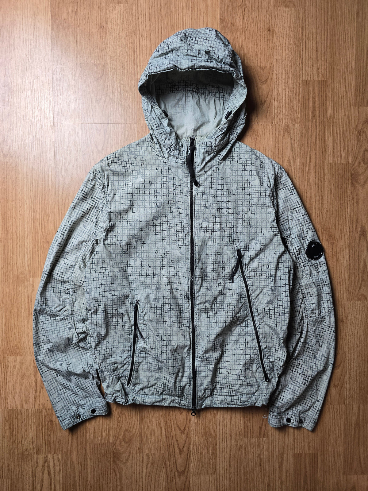 C.P. Company 50 Fili Grid Camo Lens Jacket (M)