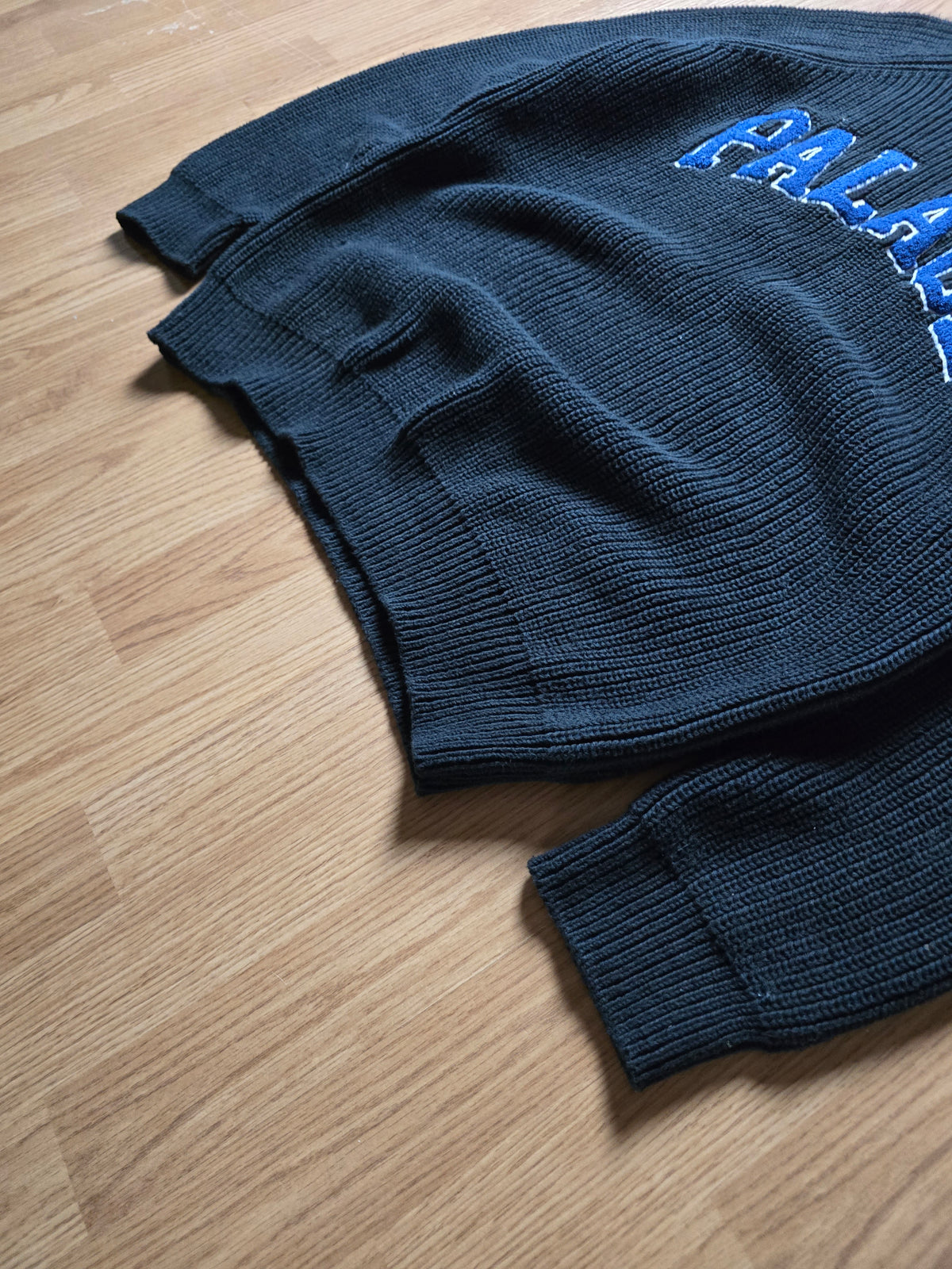 Palace 'Collegiate Knit' Fisherman Style Sweater (XL)