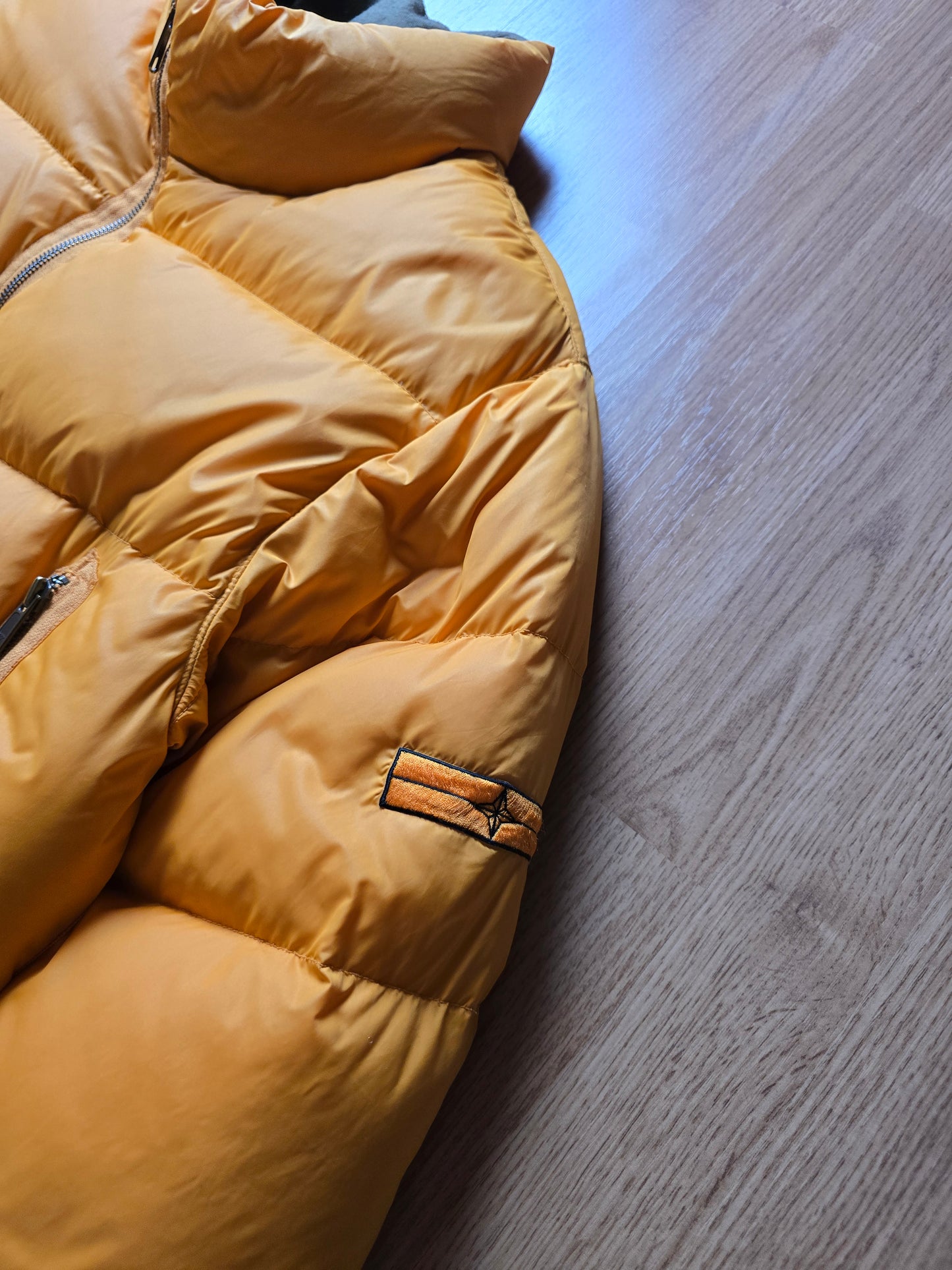 RARE Stone Island Denims AW07 Goose Down Asymmetrical Zip Puffer Jacket (L)