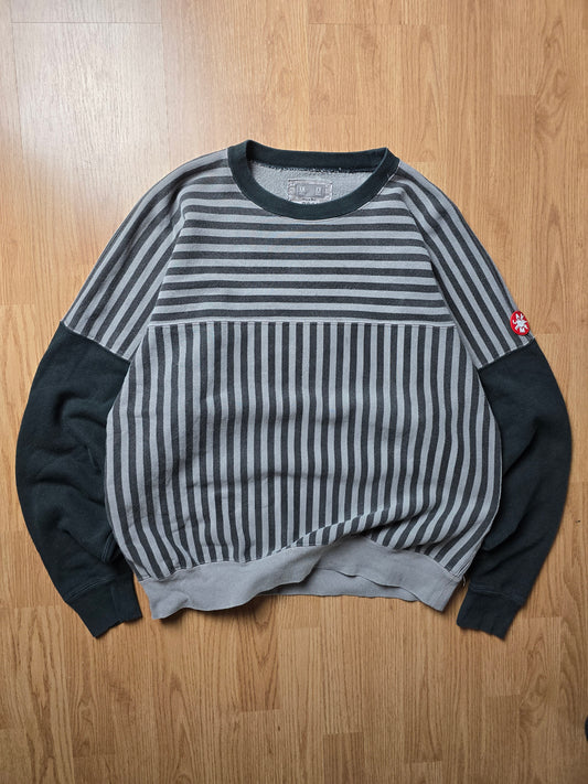 Cav Empt Overdyed Stripe Crewneck Sweatshirt (M/L)