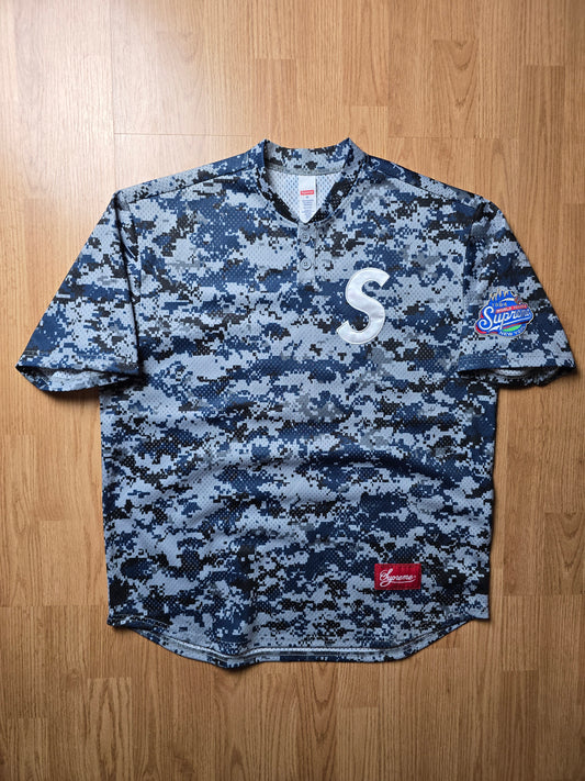 Supreme S Logo Henley Baseball Jersey (M/L)