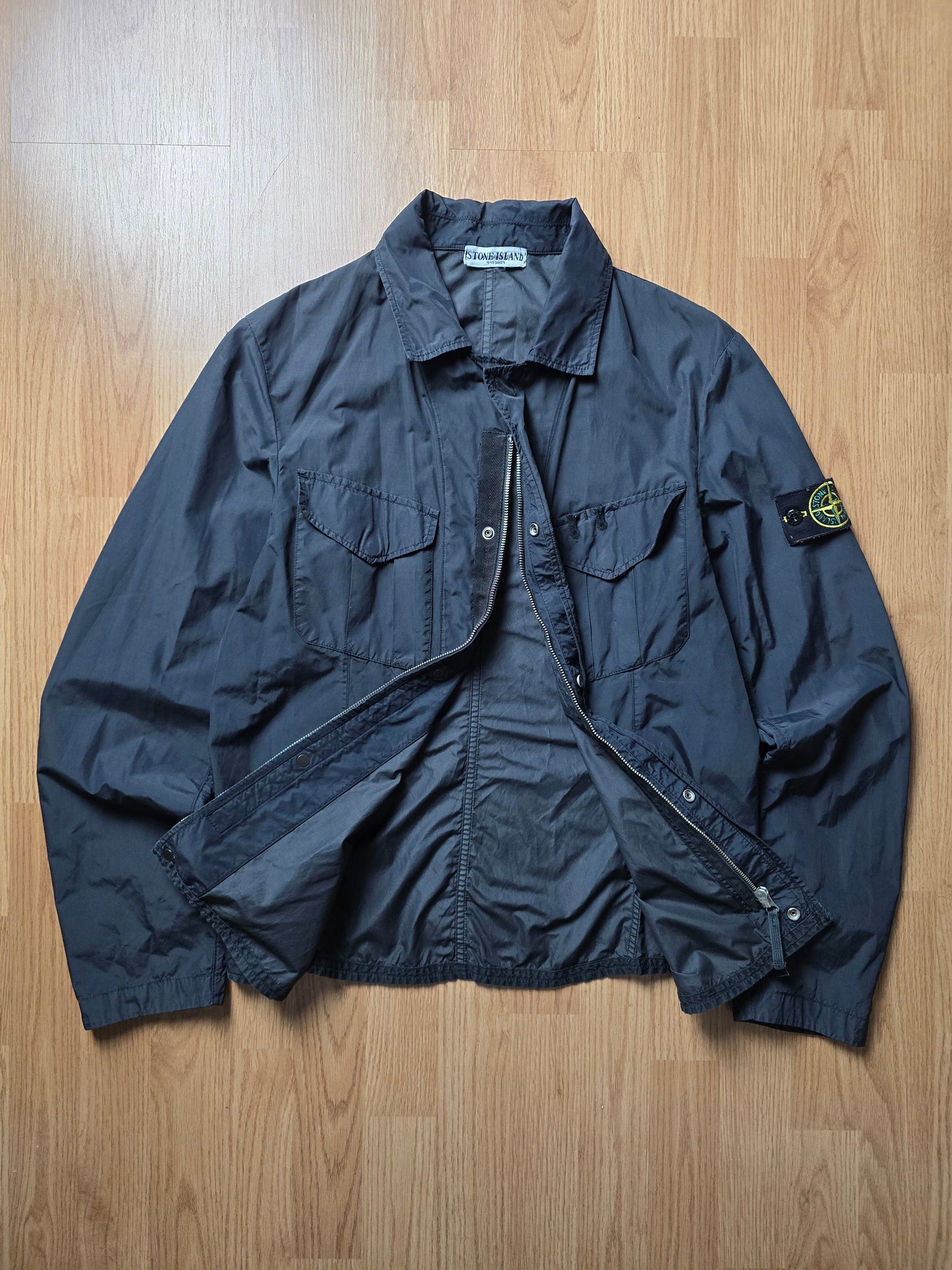 00s Stone Island Nylon Lightweight Zip Overshirt (M)