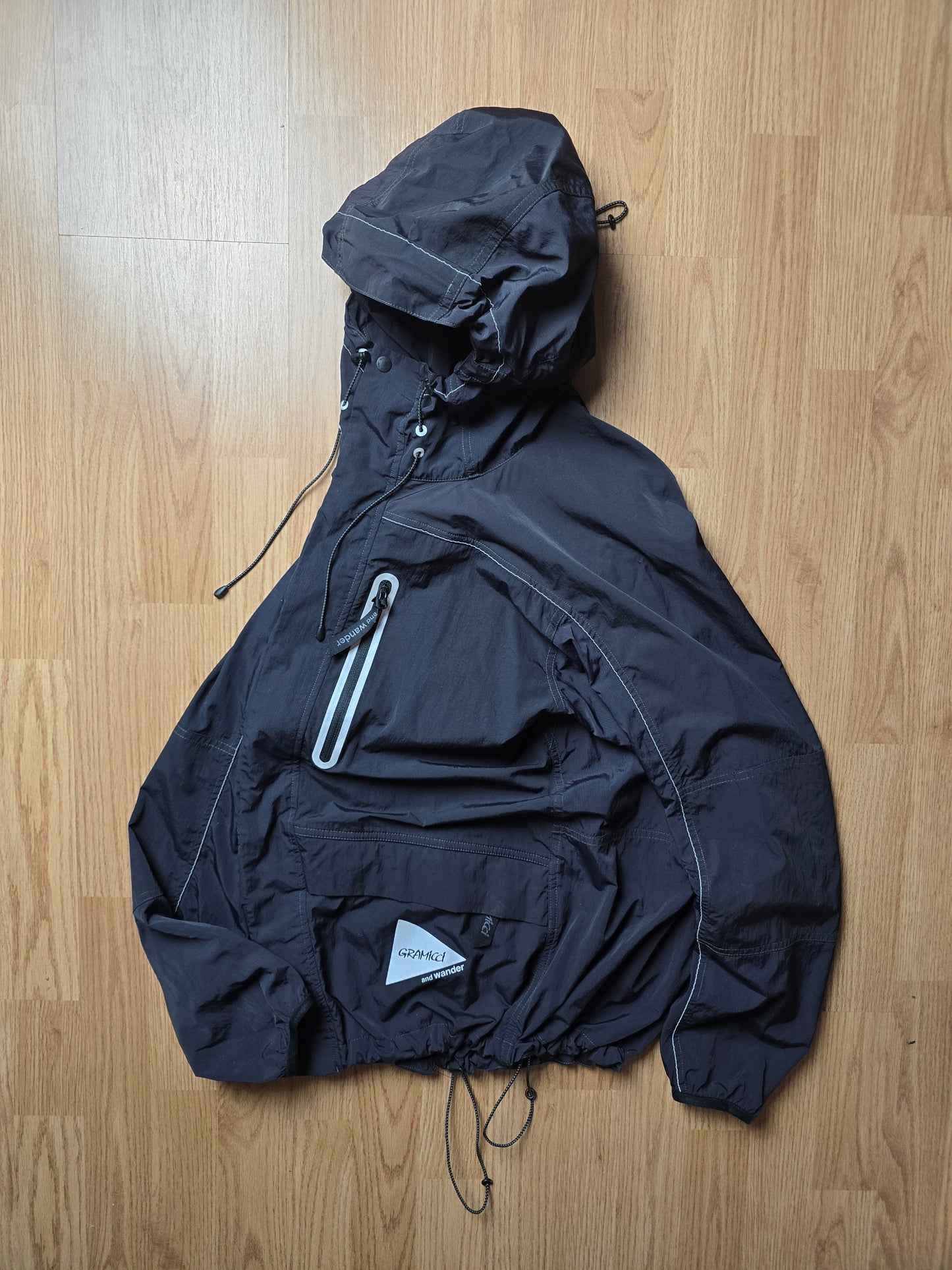 Gramicci x And Wander Patchwork Wind Hoodie Jacket (S)