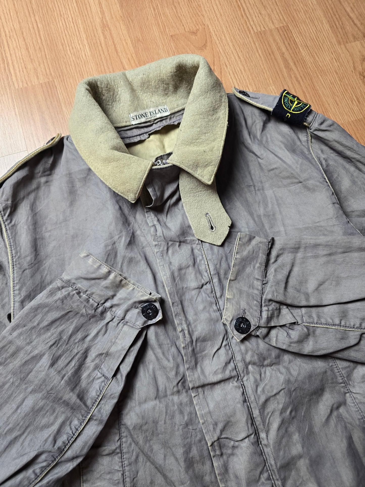Stone Island AW06 Spalmatura Coated Lino Mix Dutch Rope Jacket (L/M)