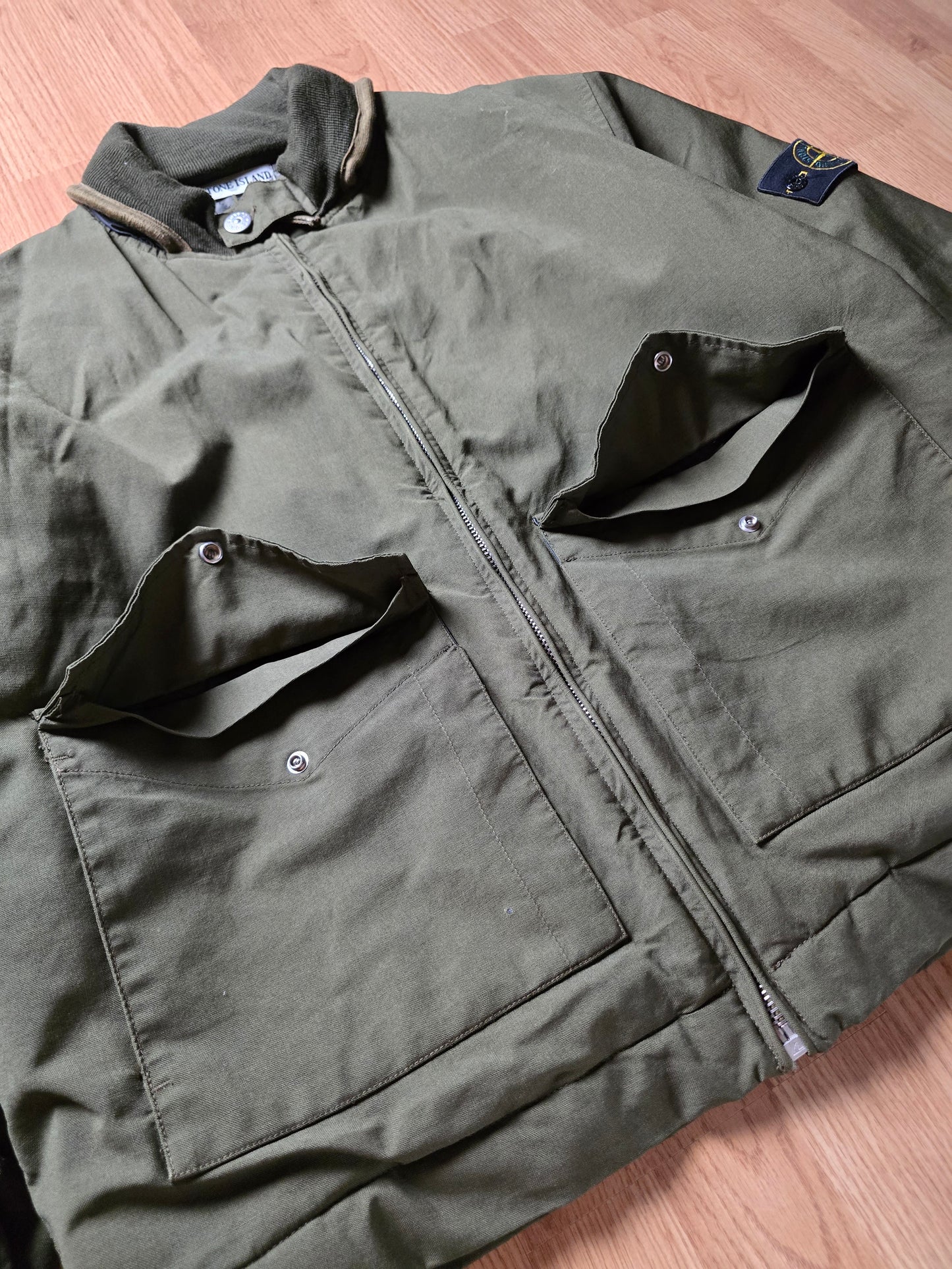Vintage Stone Island AW01 Wool Canvas Jacket (XL)
