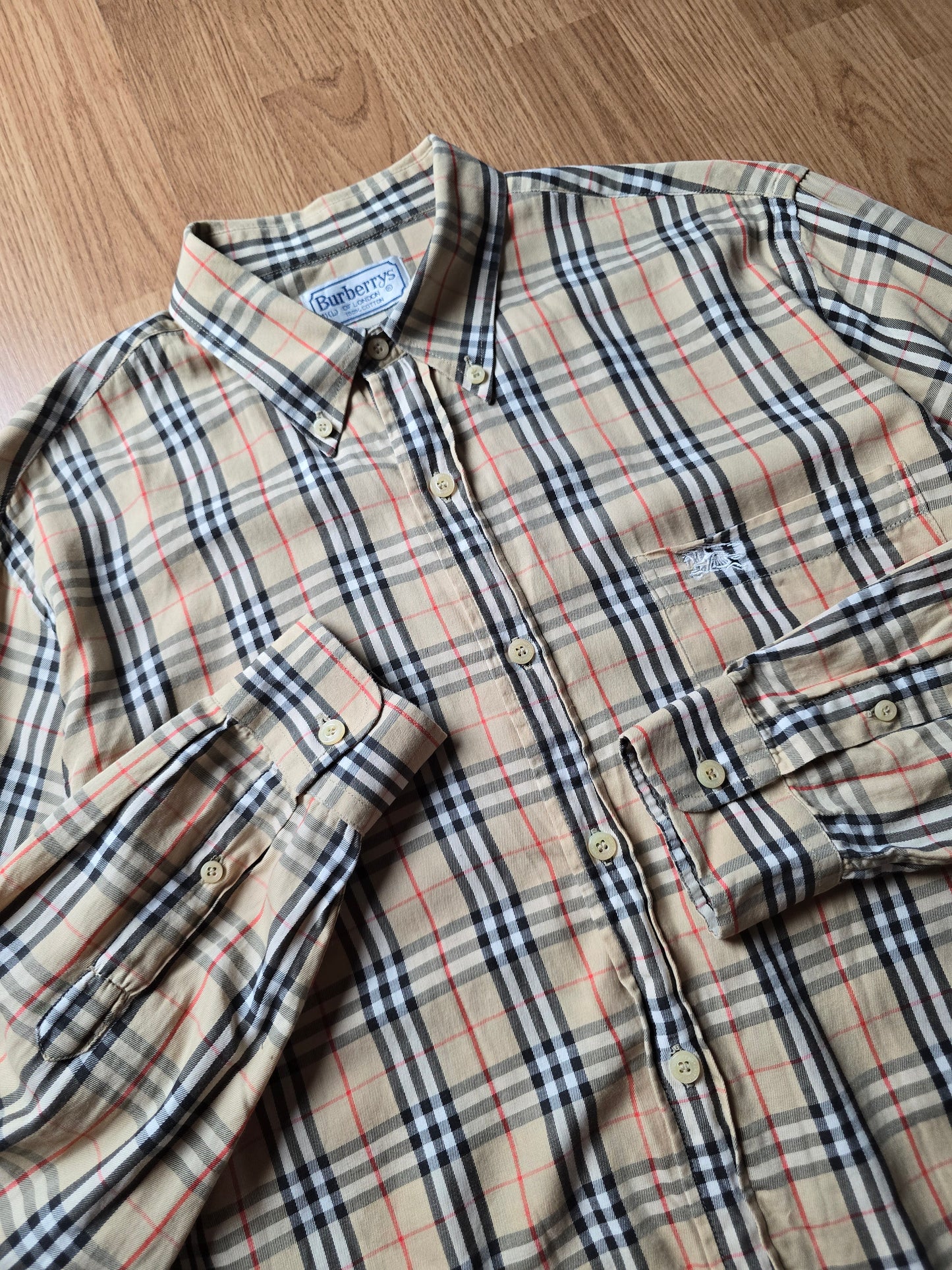Vintage Burberry LS Nova Check Flannel Shirt (M)