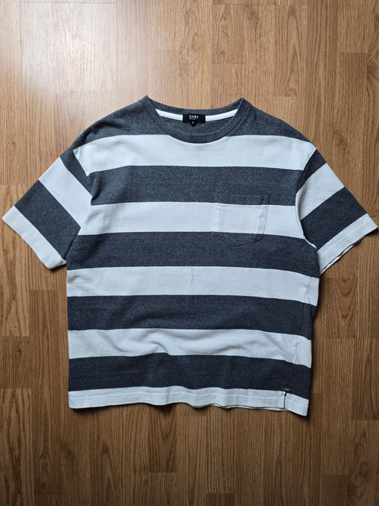 Beams Heart Boxy Striped Pocket Tee (M)