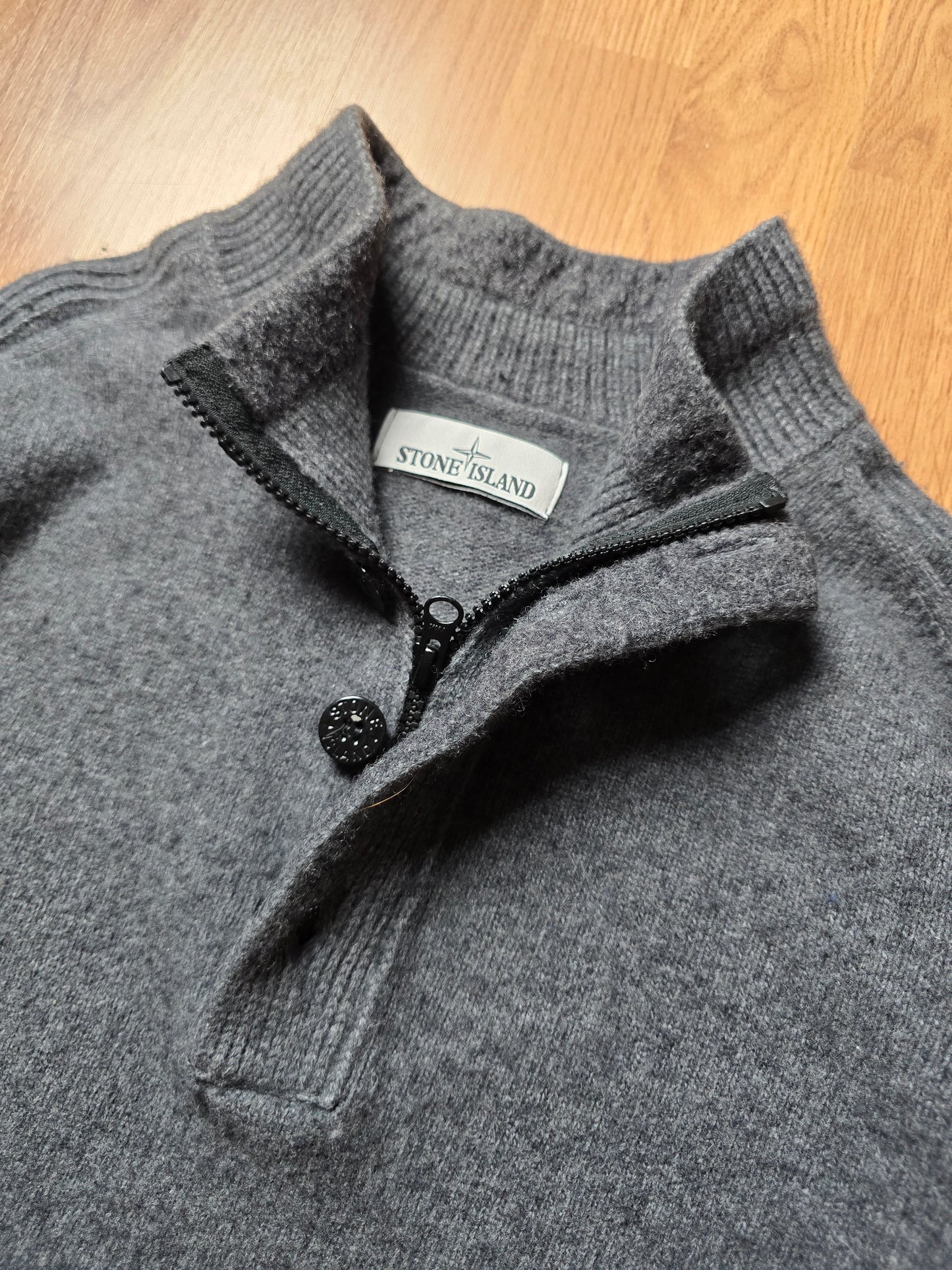 Stone Island Quater Zip Wool Blend Jumper (M/L)