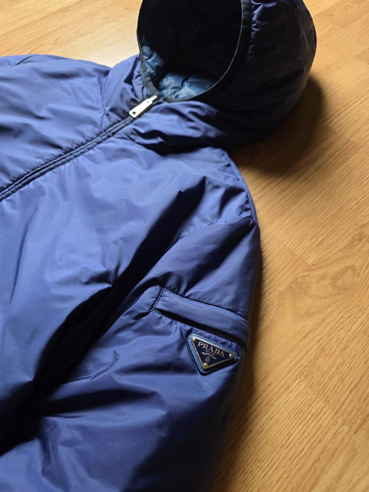 Prada Milano 2018 Reversible Nylon Puffer Jacket 50 (M/L)