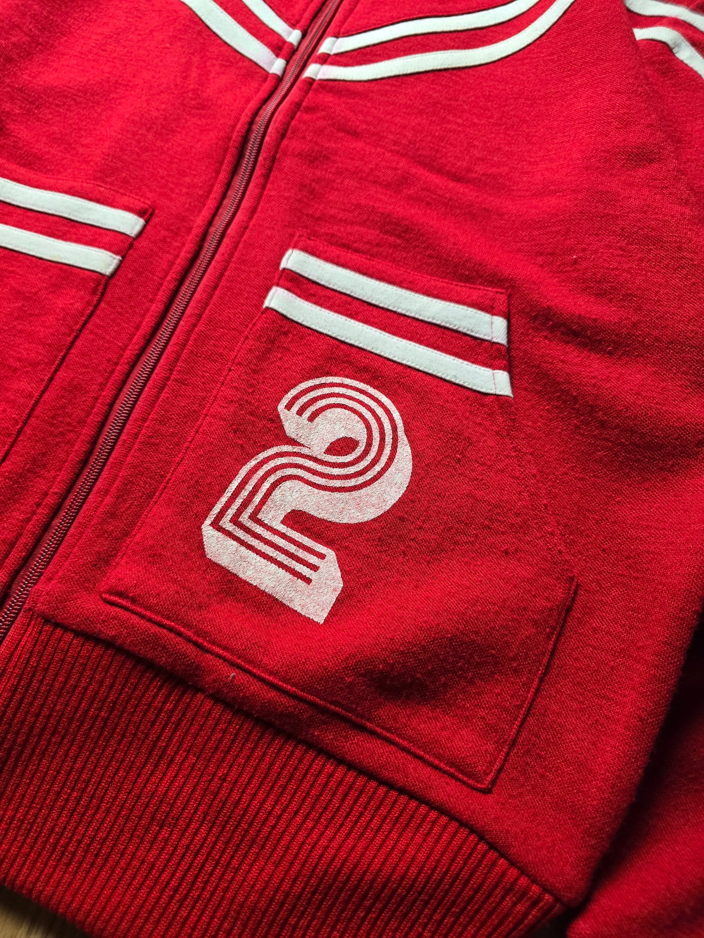 00s Evisu Wool-Blend Knit Zip Track top (M)