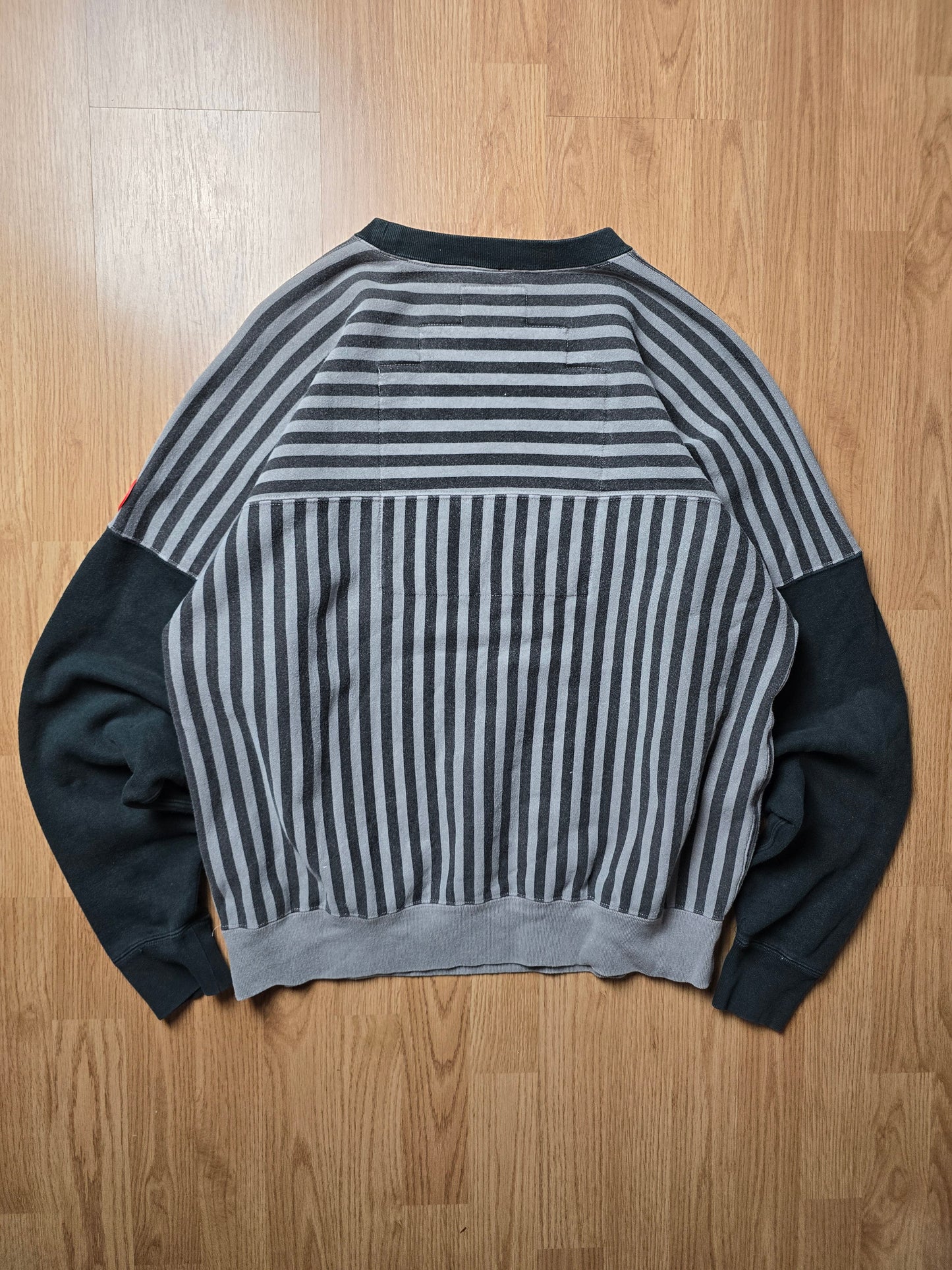 Cav Empt Overdyed Stripe Crewneck Sweatshirt (M/L)