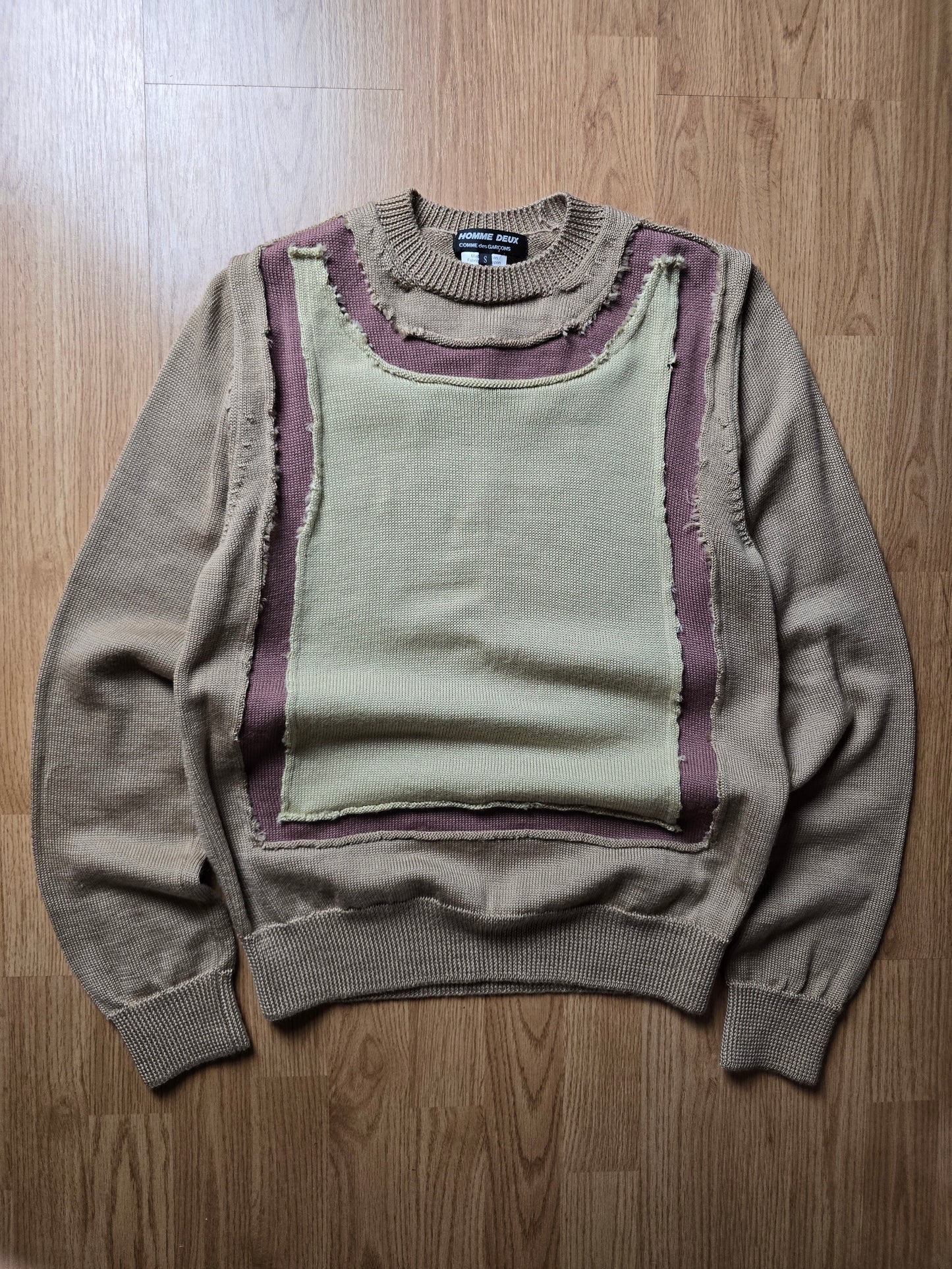 Comme Des Garcon Homme Deux Abstract Knit Sweater (S)