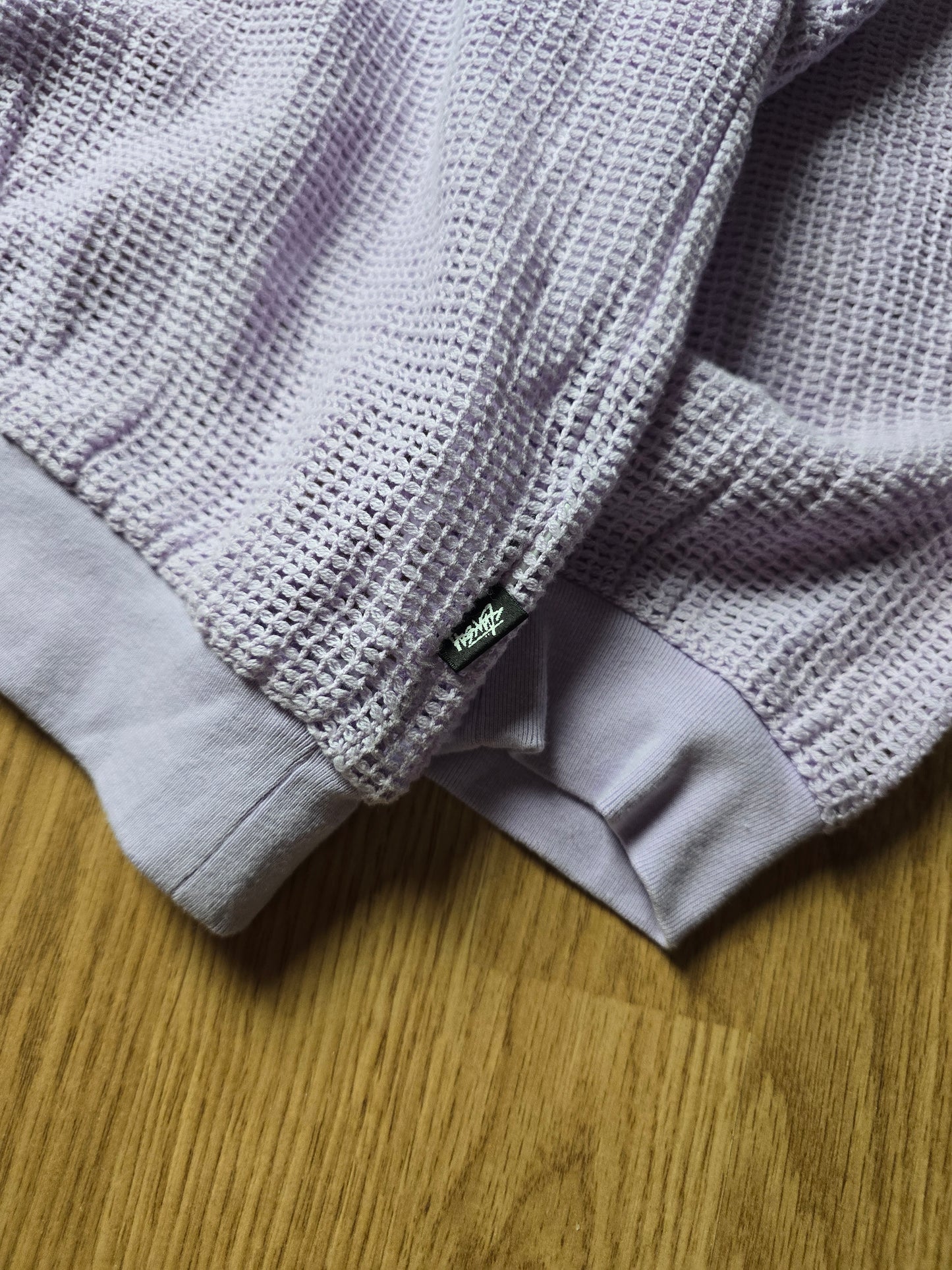 Stussy Cotton Mesh LS Crew Sweater (M)