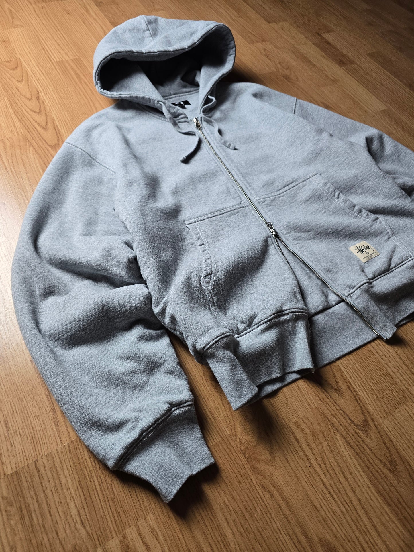Stussy 'Double Face Label Zip' Heavyweight Hoodie (S/M)