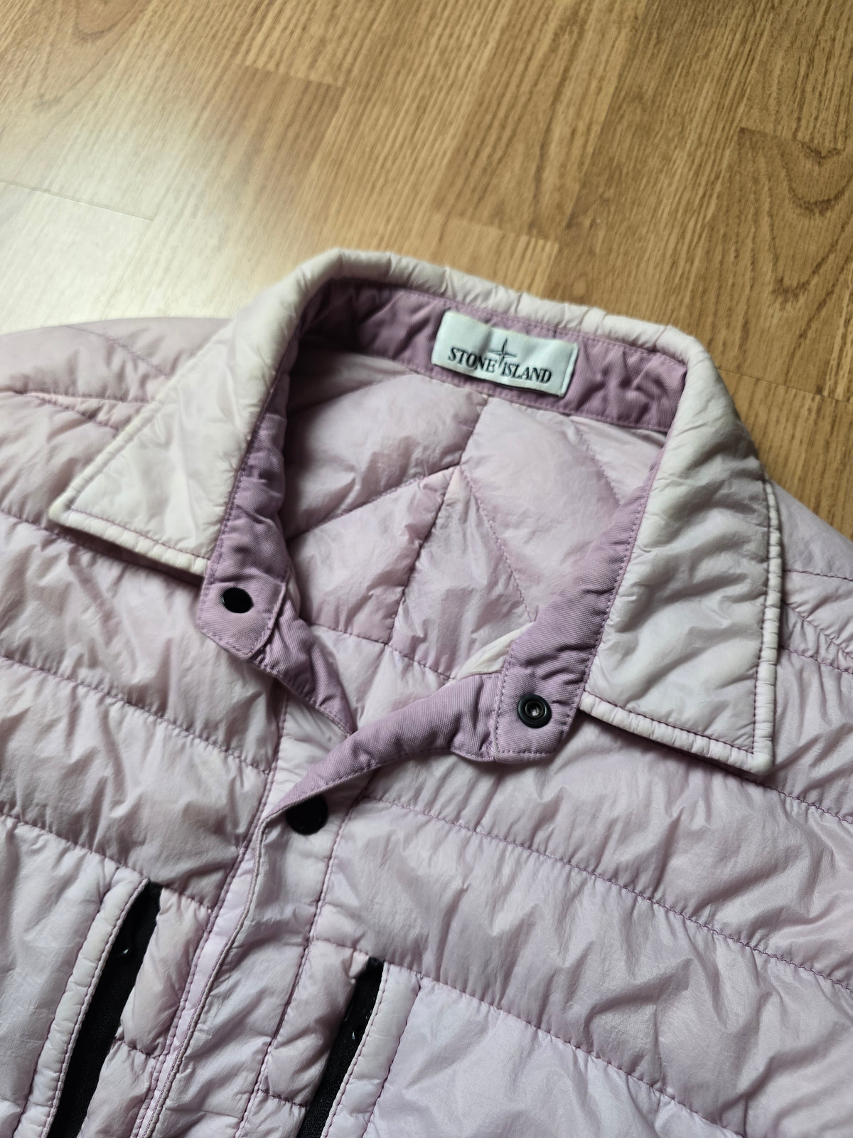 Stone Island Garment Dyed Micro Yarn Down Overshirt Jacket (XL)
