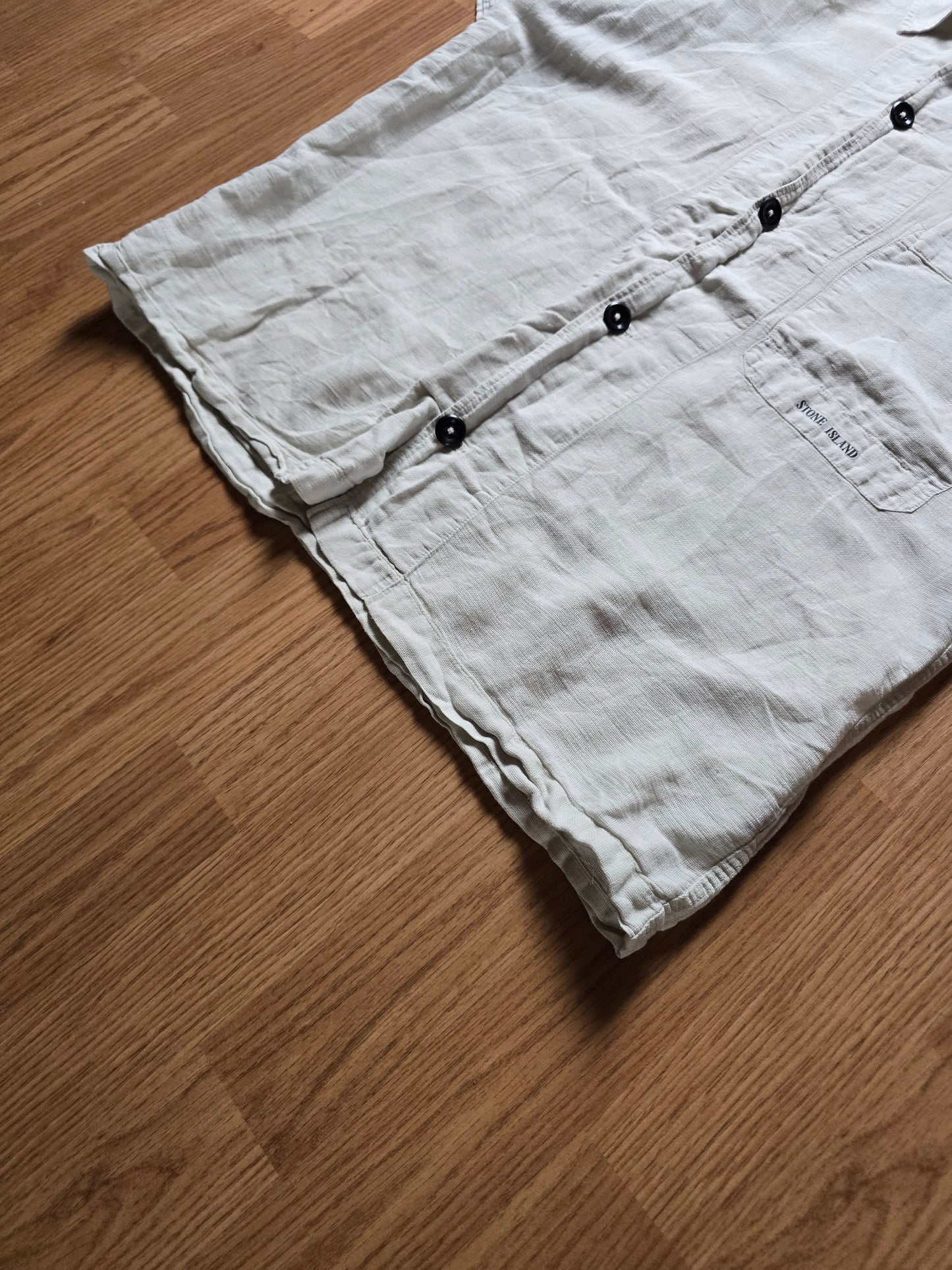 Vintage Stone Island Lightweight Linen & Cotton SS Shirt (M)