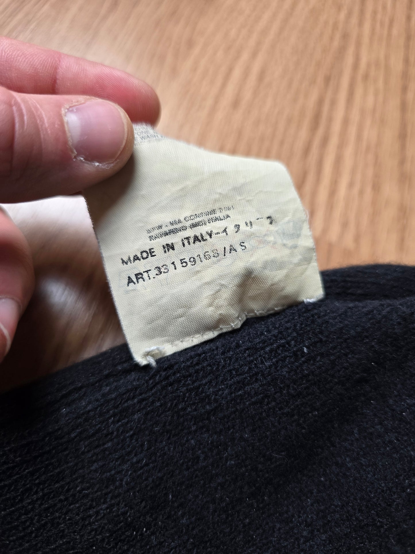 RARE Stone Island AW00 Reversible Ribbed Wool Beanie