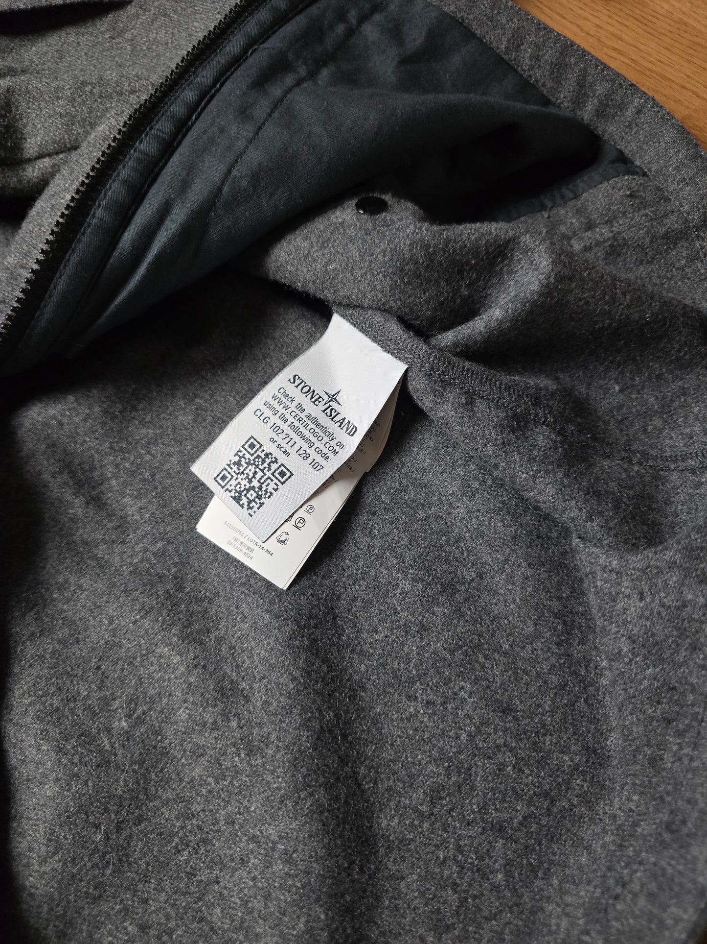 Stone Island AW14 Melange Wool Poly Bionic Finish Jacket (M)