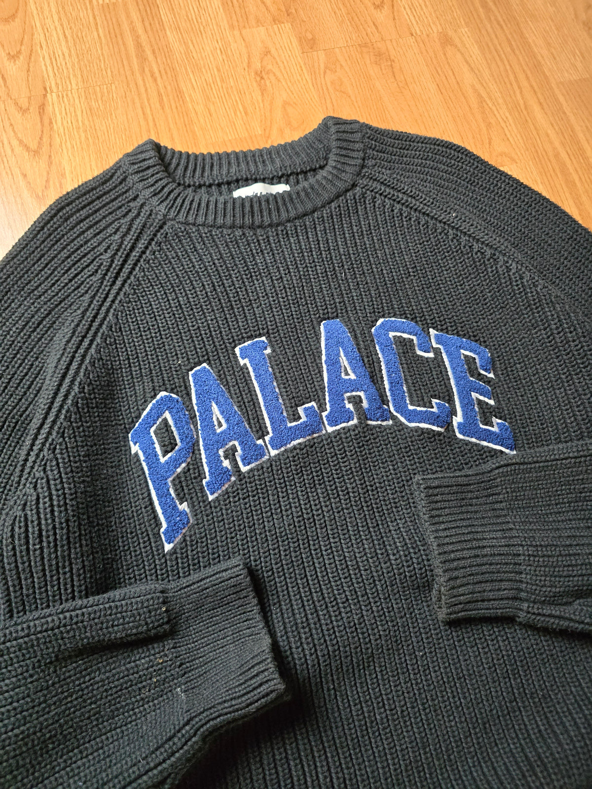Palace 'Collegiate Knit' Fisherman Style Sweater (XL)