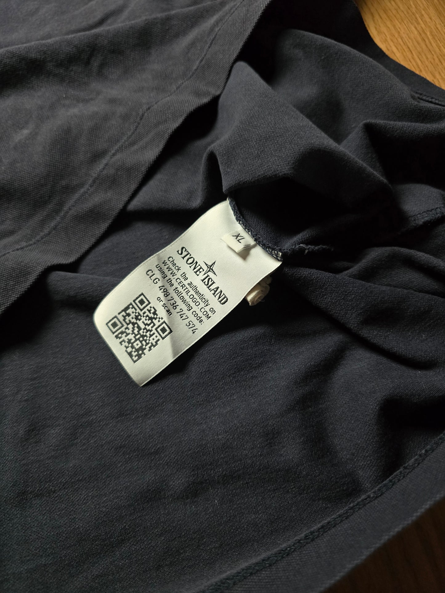 Stone Island Slim Fit Compass Patch Polo Shirt (M)