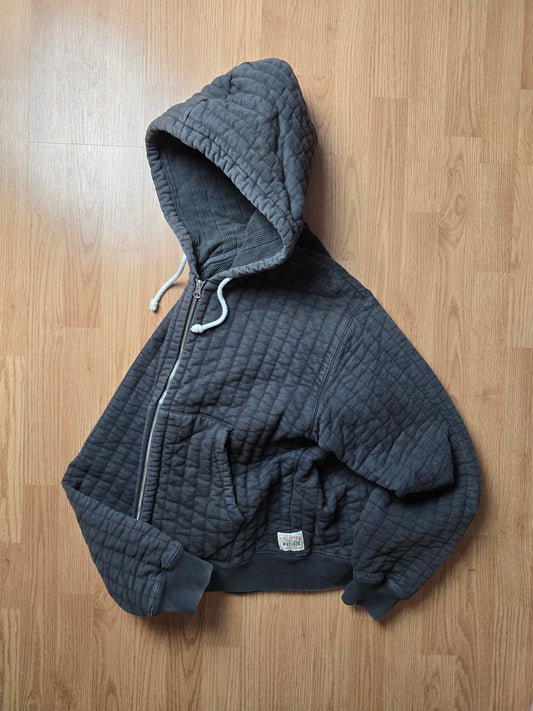 Stussy Vertical Quilted Thermal Lined Zip Hoodie (M/L)