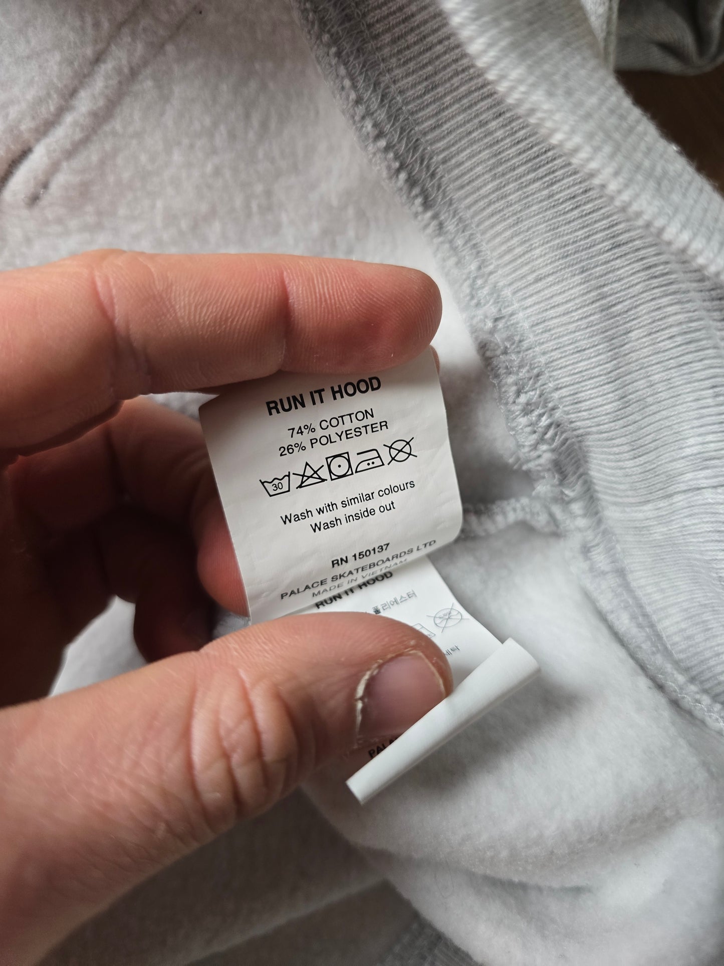 Palace 'Run It Hood' Hoodie (L)