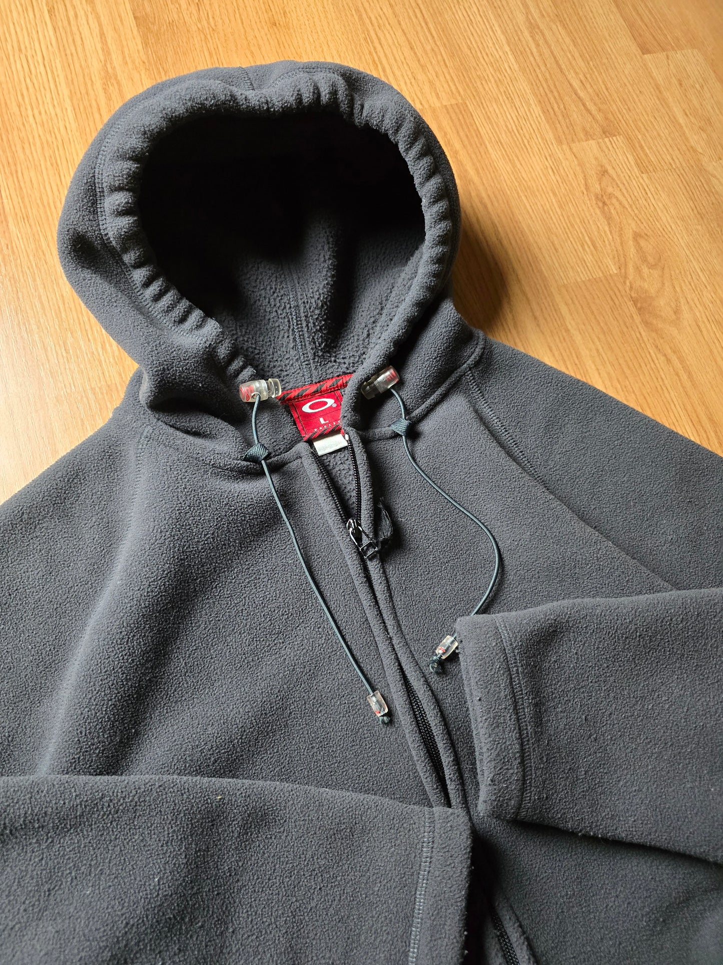 Vintage Oakley Zip-Up Technical Fleece Hoodie (L)