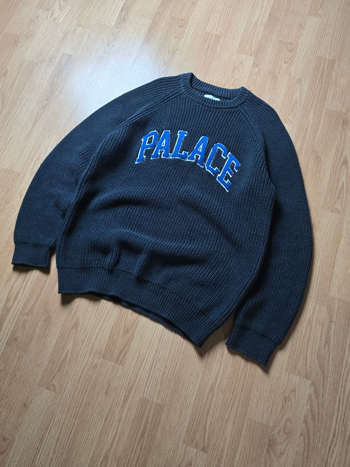 Palace 'Collegiate Knit' Fisherman Style Sweater (XL)