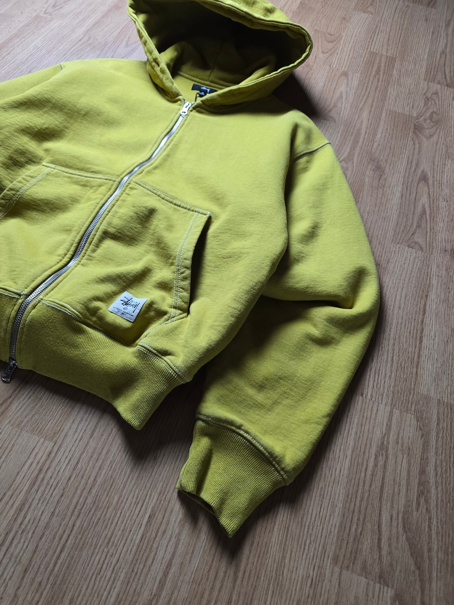 Stussy 'Double Face Label Zip' Heavyweight Hoodie (S/M)