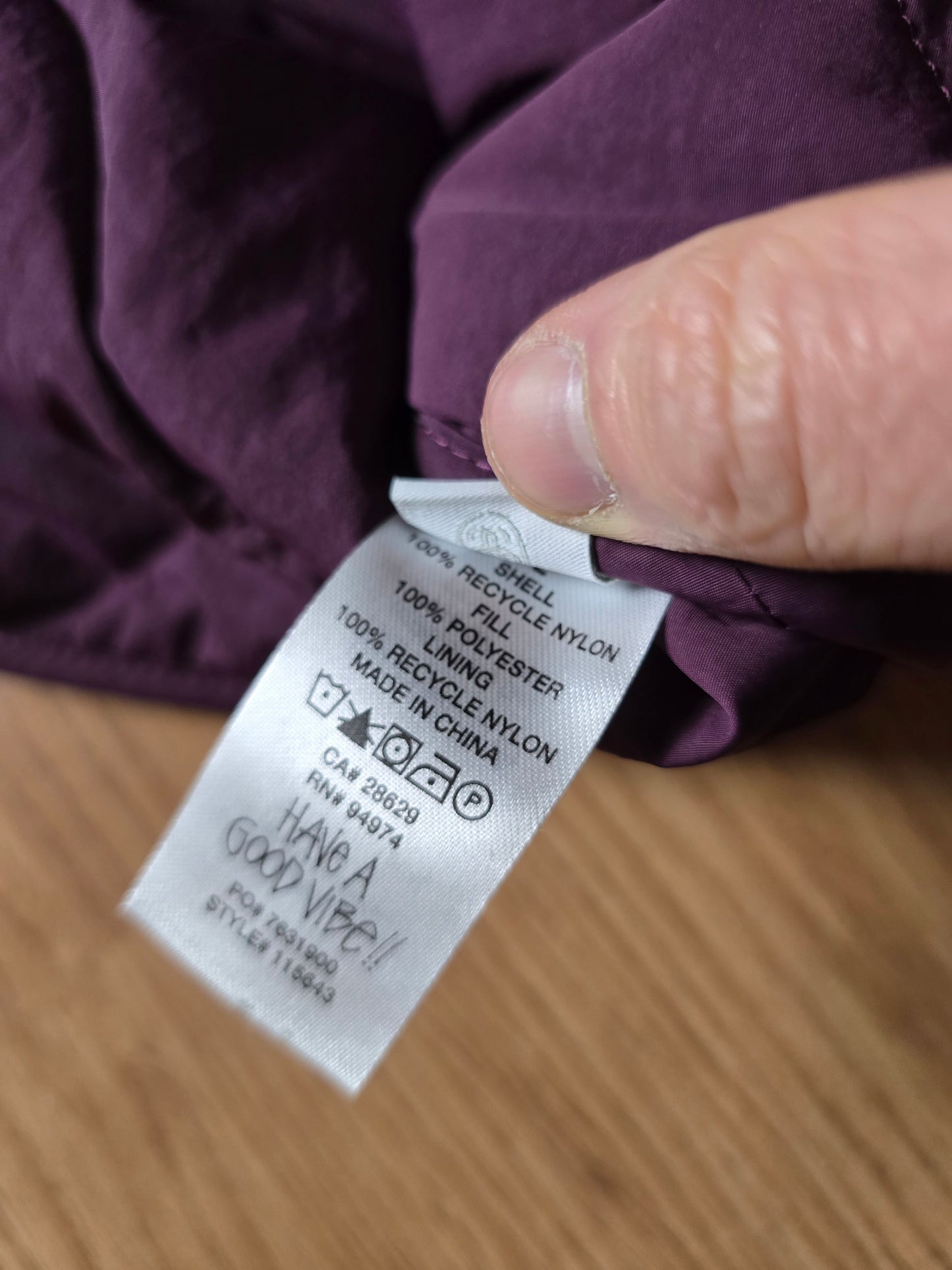 Stussy Recycled Nylon Liner Vest (L)