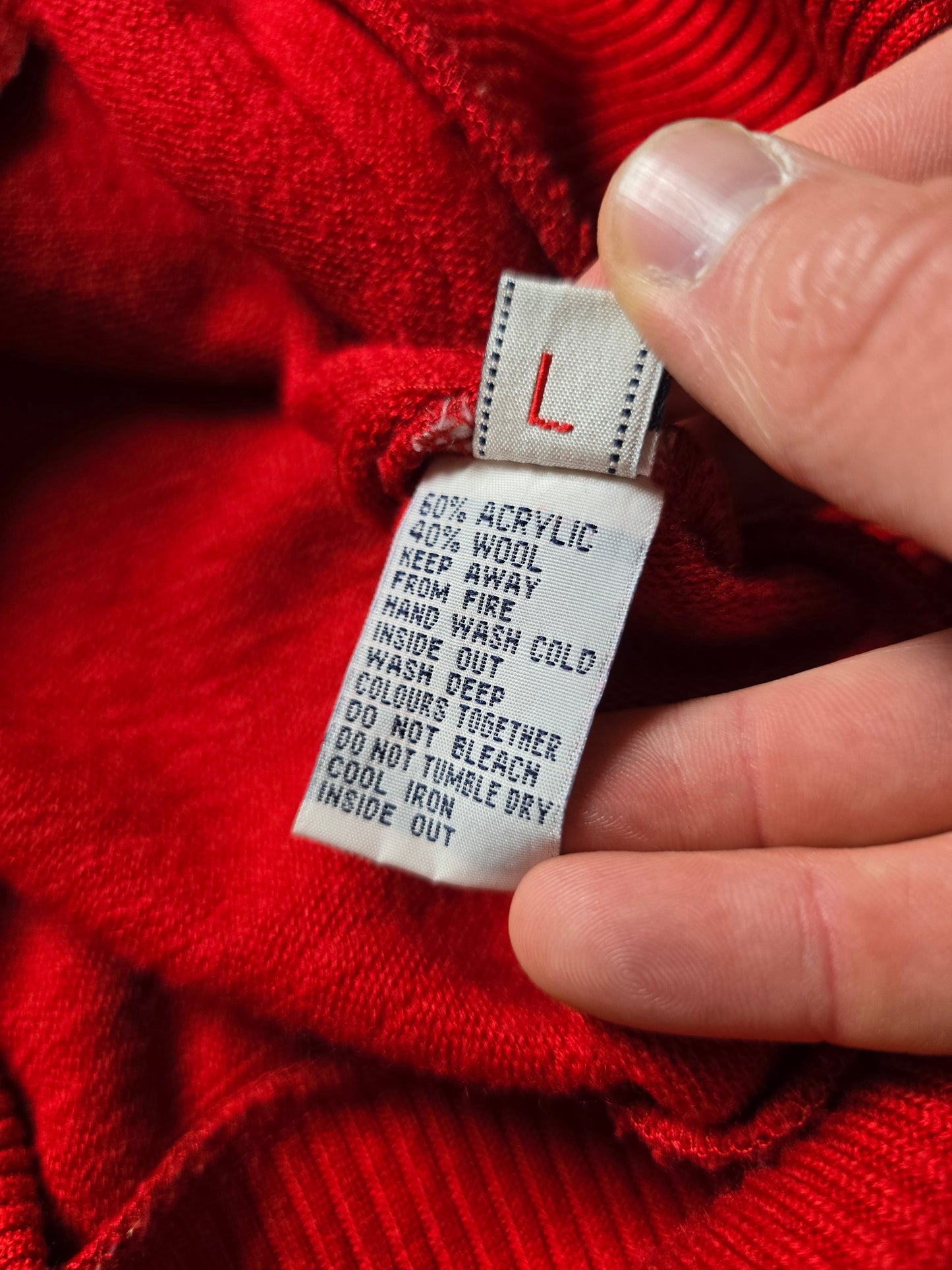 00s Evisu Wool-Blend Knit Zip Track top (M)