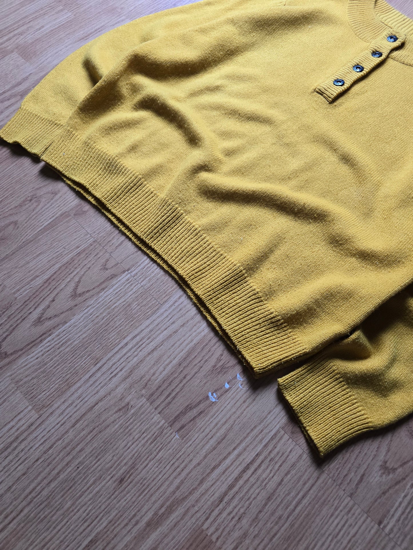 Vintage Stone Island 1/4 Button Knit Sweater (M)