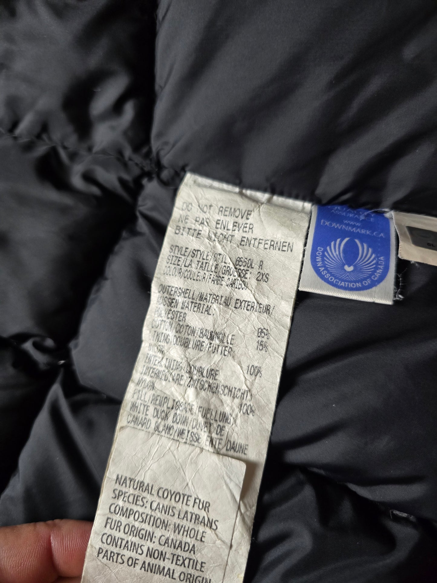 W/ Canada Goose Thrillium Goose Down Parka Jacket (S)