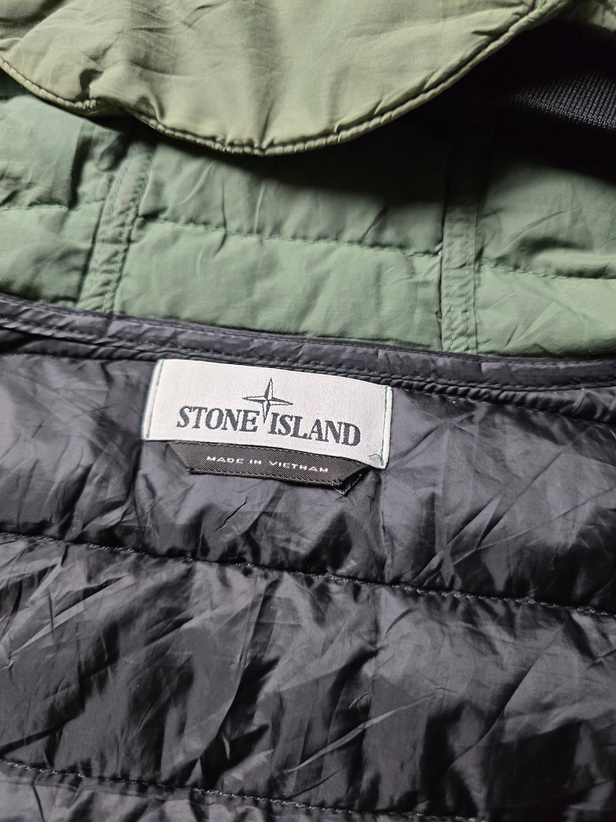 Stone Island O-Cotton / R-Nylon Tela Down Puffer Jacket (L)