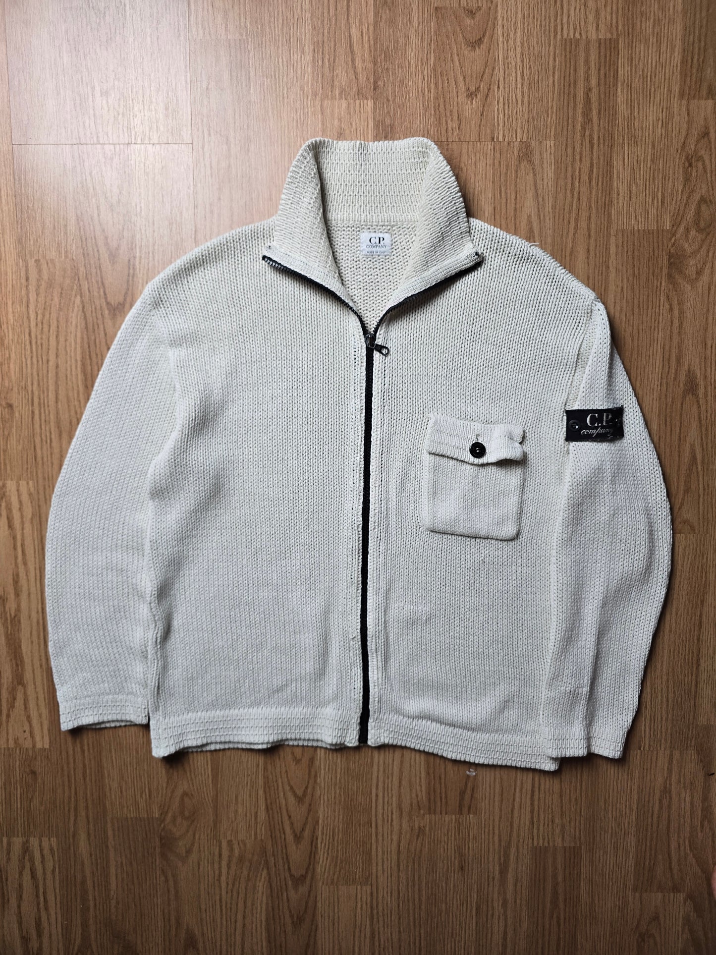 RARE C.P. Company SS00 U16 Cotton Knit Zip Cardigan (S/M)