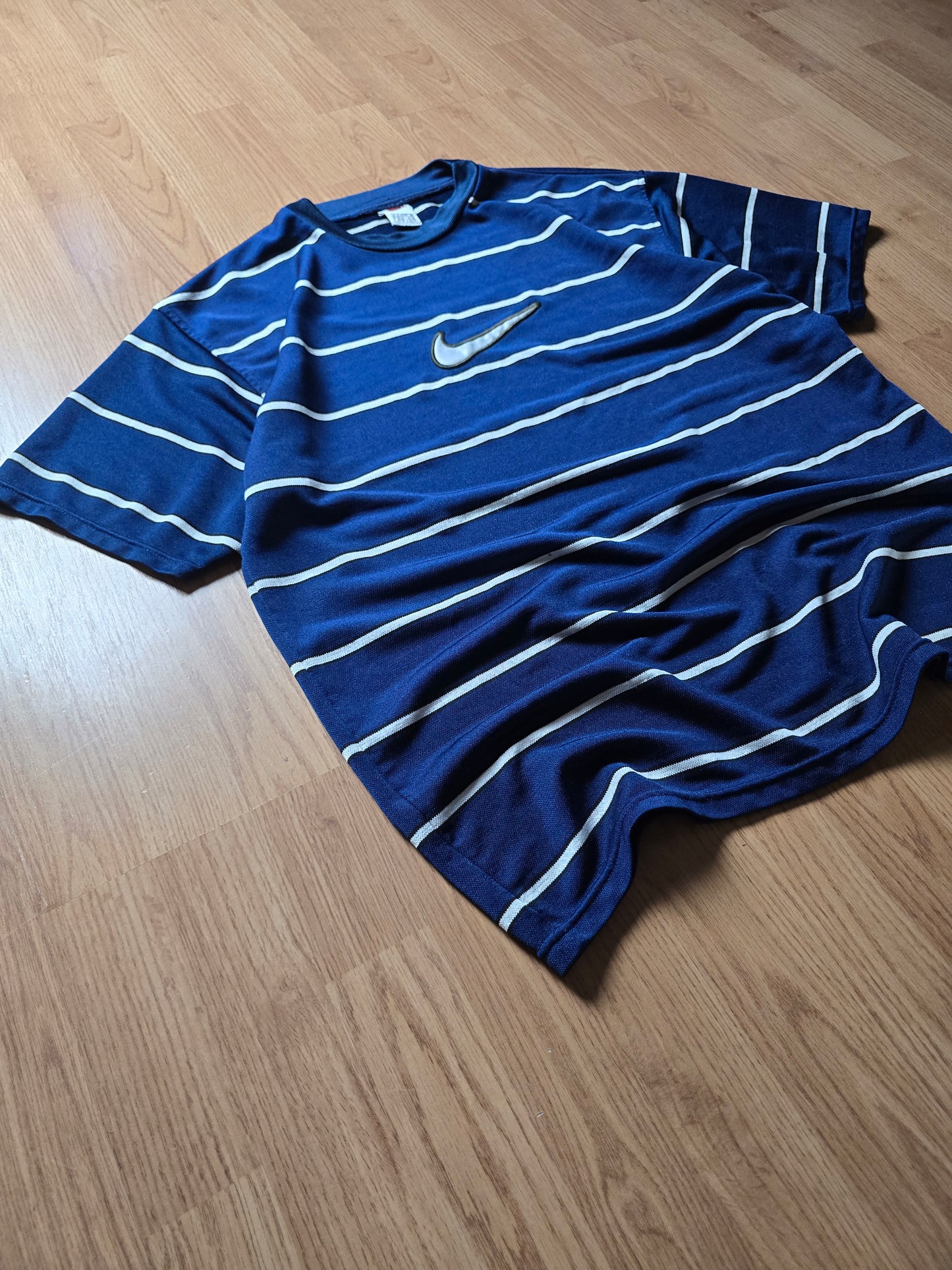 90s Nike Striped Sports Jersey (XL)