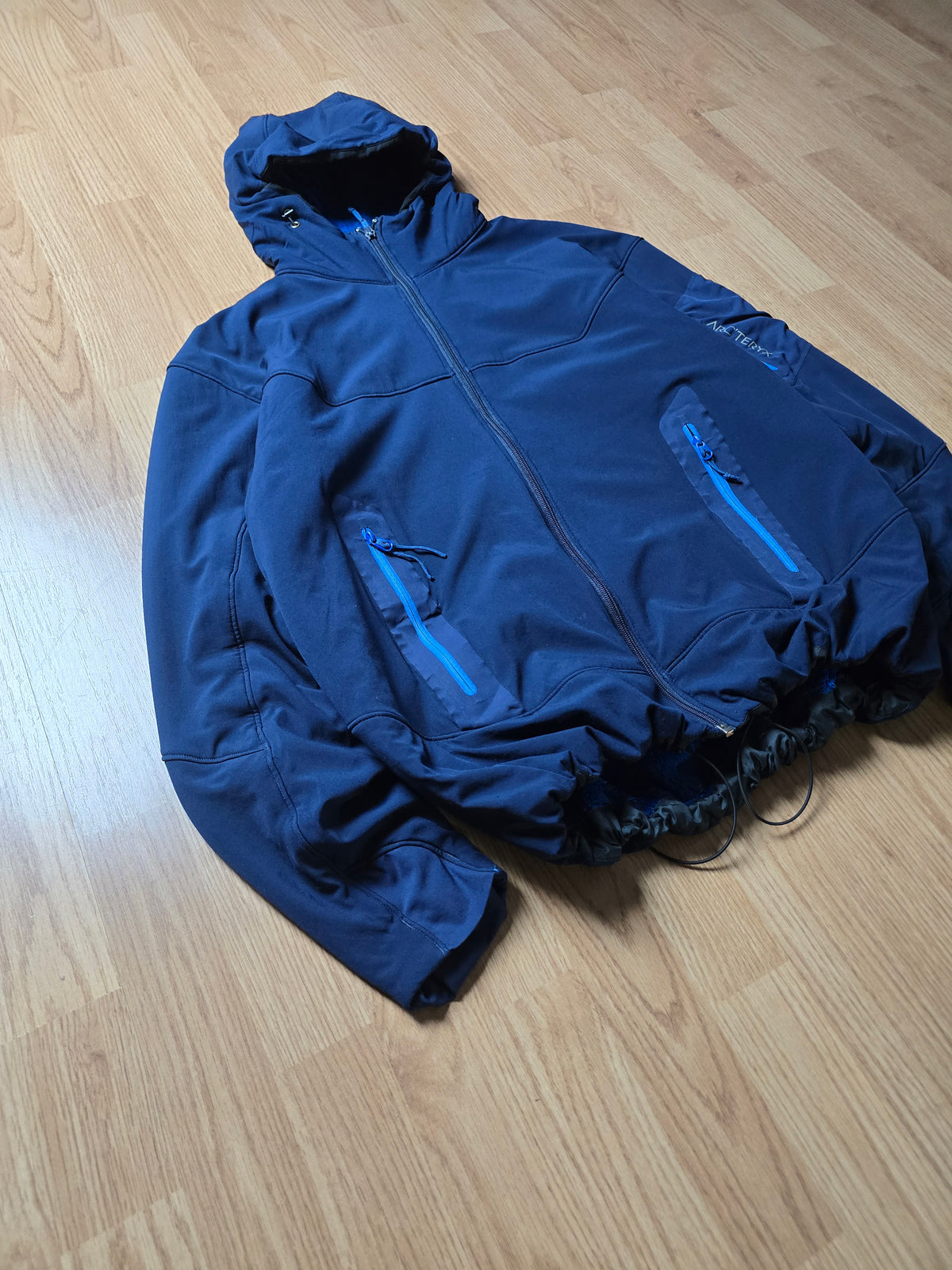 00s Arc'teryx 'Hylluss' Polartec Fleece Lined Hoodie/Jacket (L)