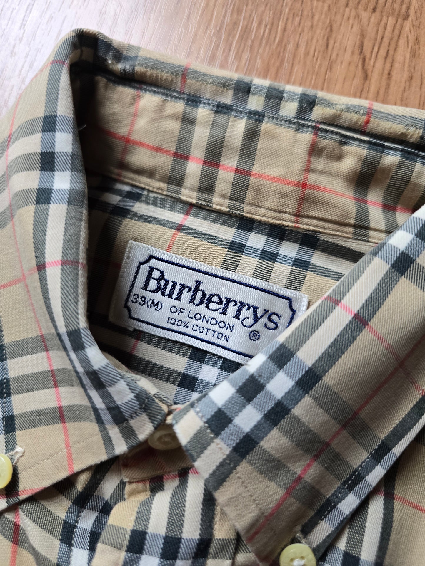 Vintage Burberry LS Nova Check Flannel Shirt (M)