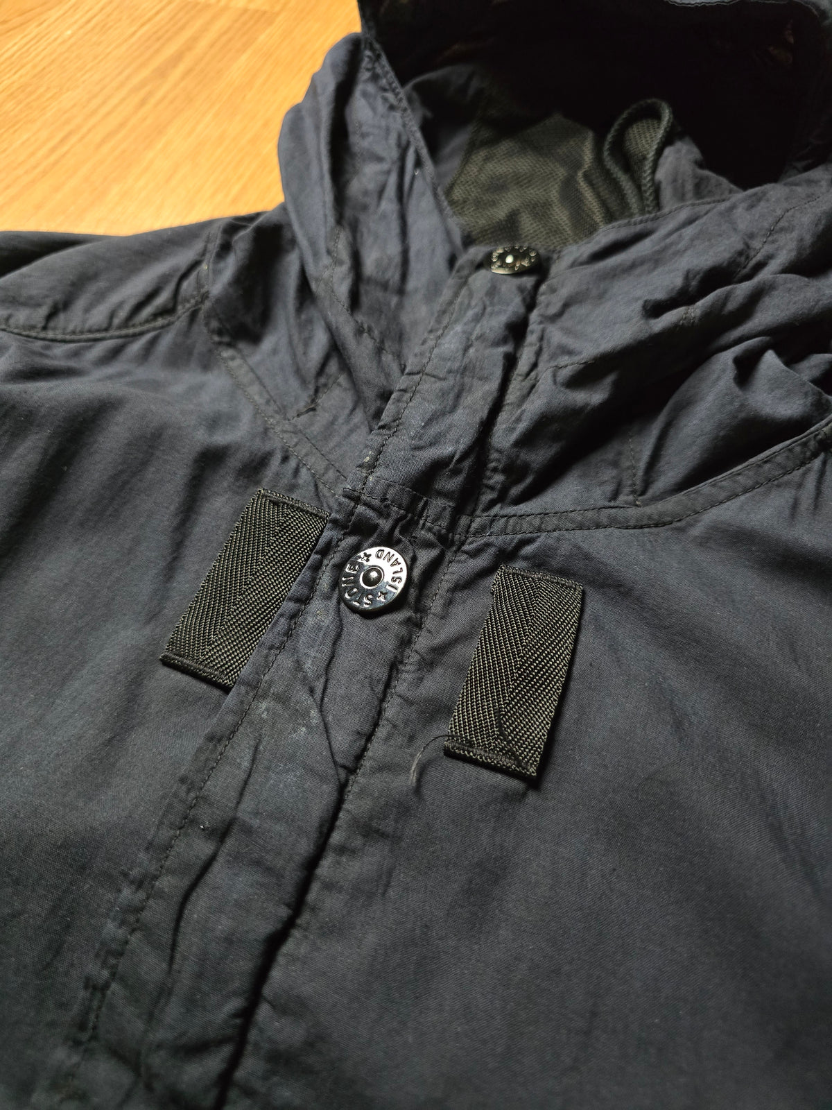 Stone Island Lightweight Mussola Gommata Hooded Bomber Jacket (M)