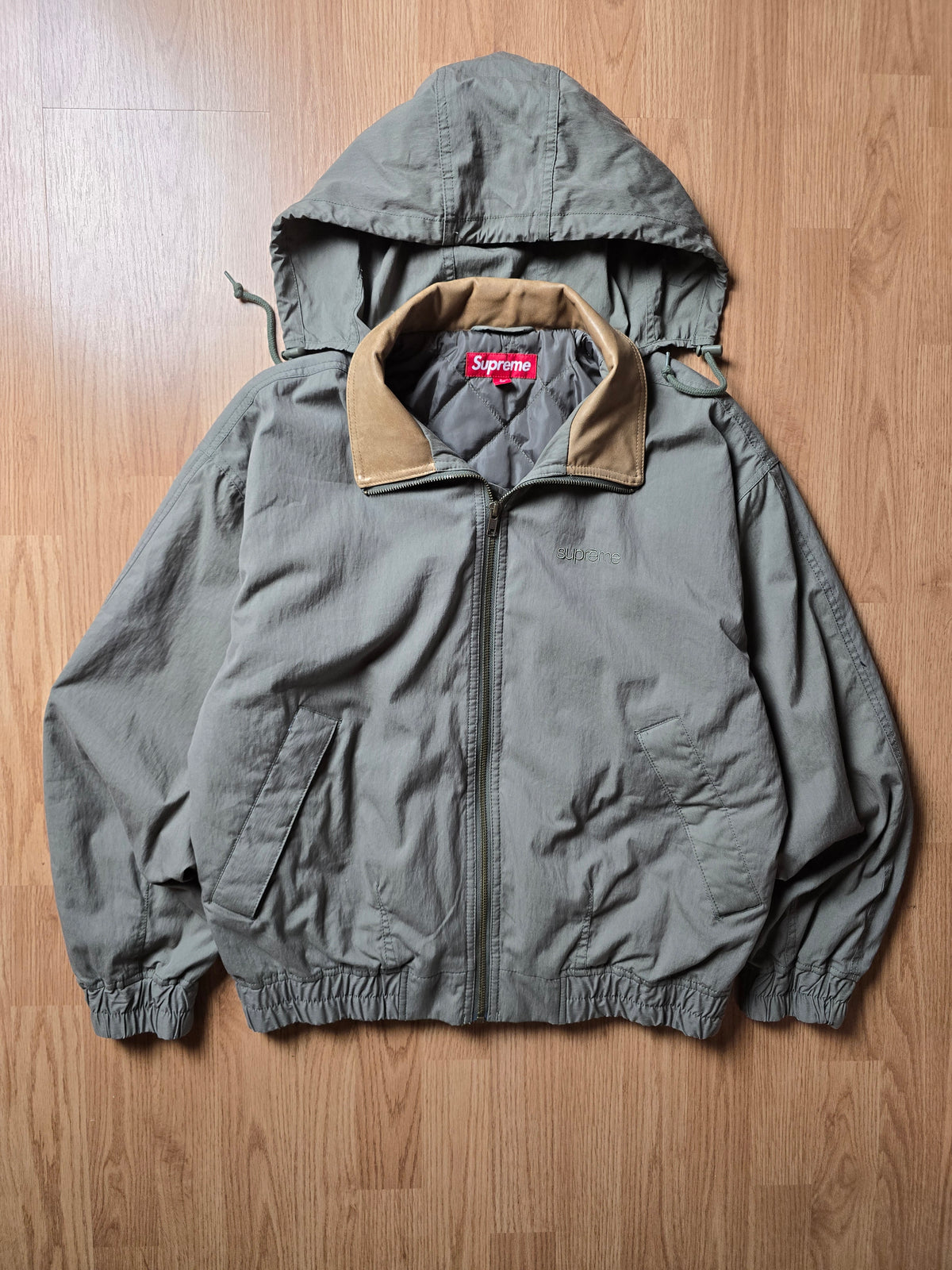 Supreme Leather Colar Utility Jacket (S/M)