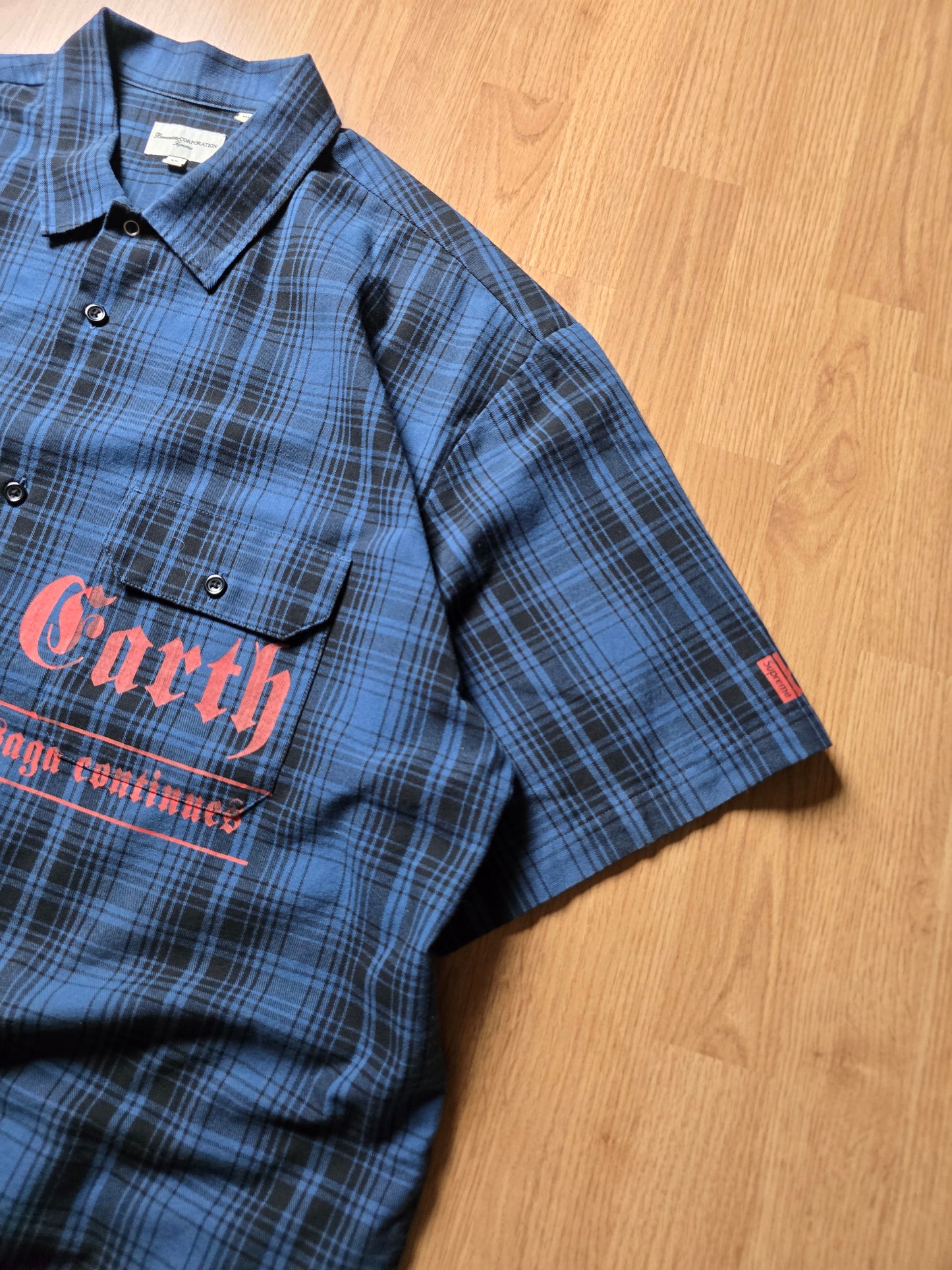 Supreme x Bernadette Corporation S/S Plaid Work Shirt (XL)