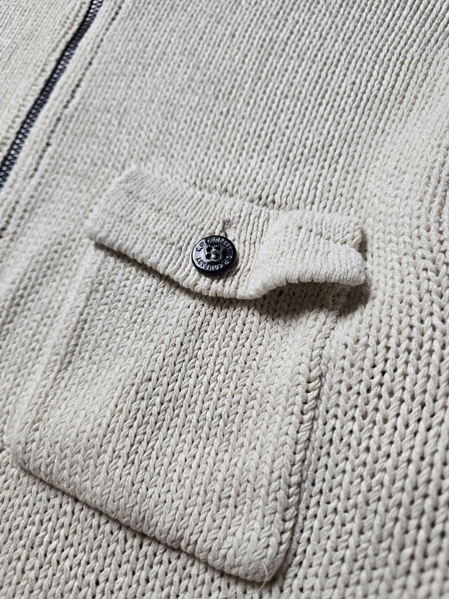 RARE C.P. Company SS00 U16 Cotton Knit Zip Cardigan (S/M)