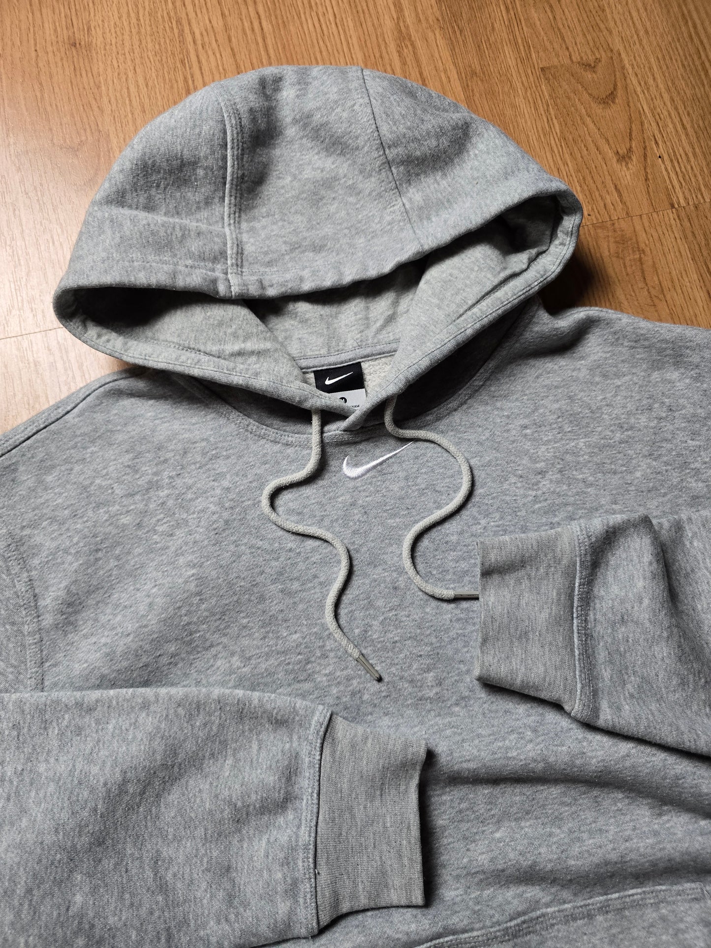 00s Nike Centre Swoosh Embroidered Hoodie (M)