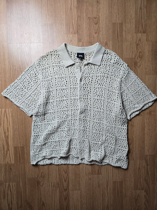 Stussy Crochet Knit SS Shirt (L/XL)