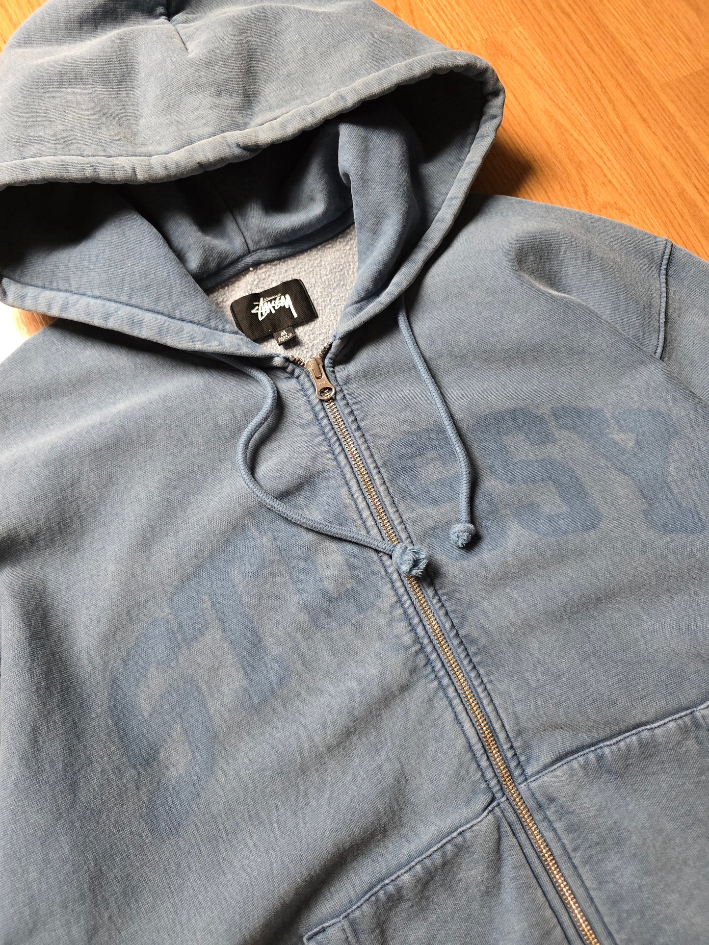 Stussy Faded Graphic Zip Hoodie (M)