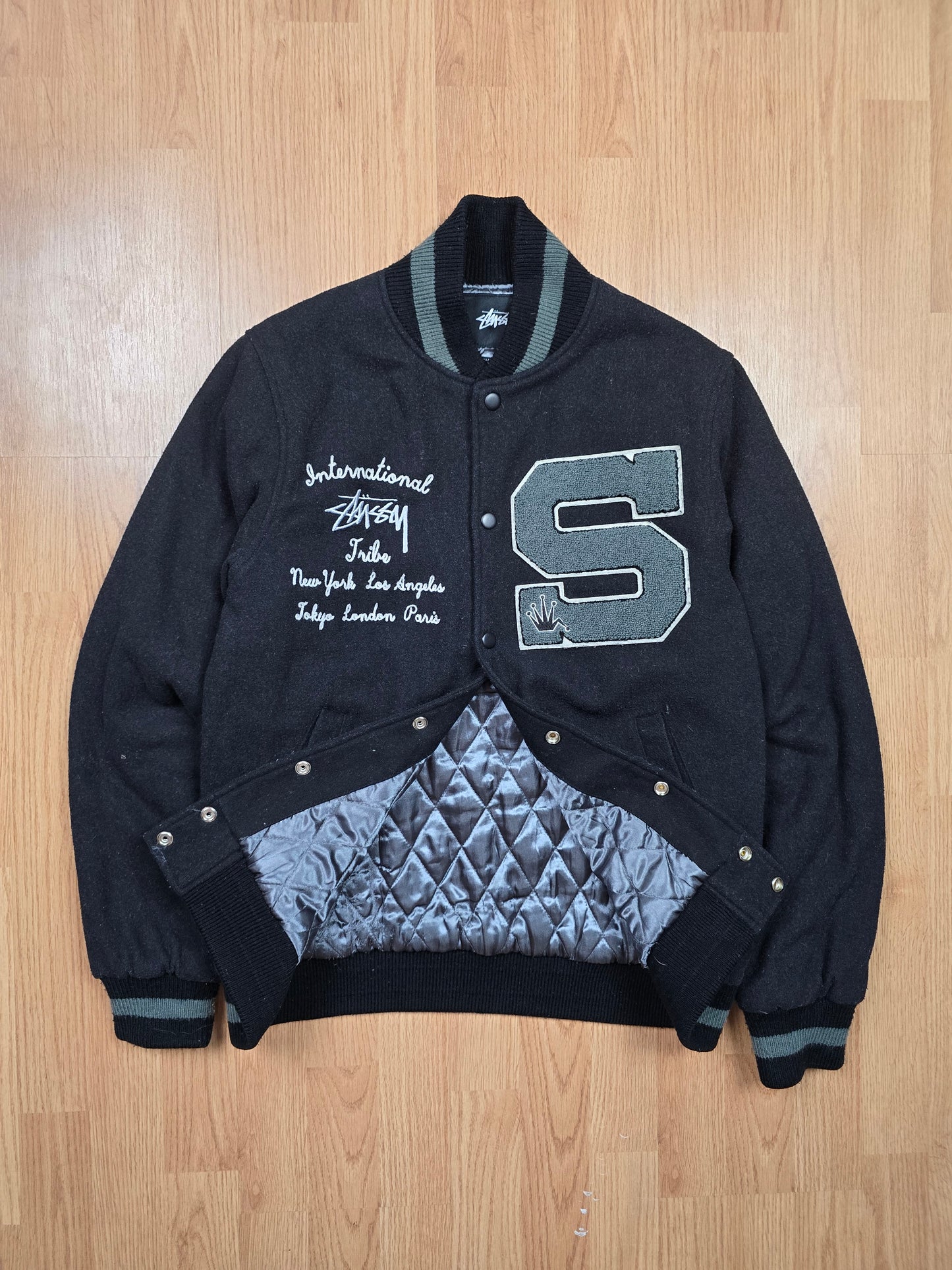 Stussy 'Big S Letterman' Jacket (S/M)