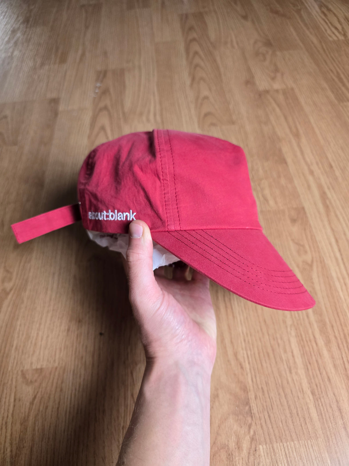 About Blank Wide Brim Embroidered Cap