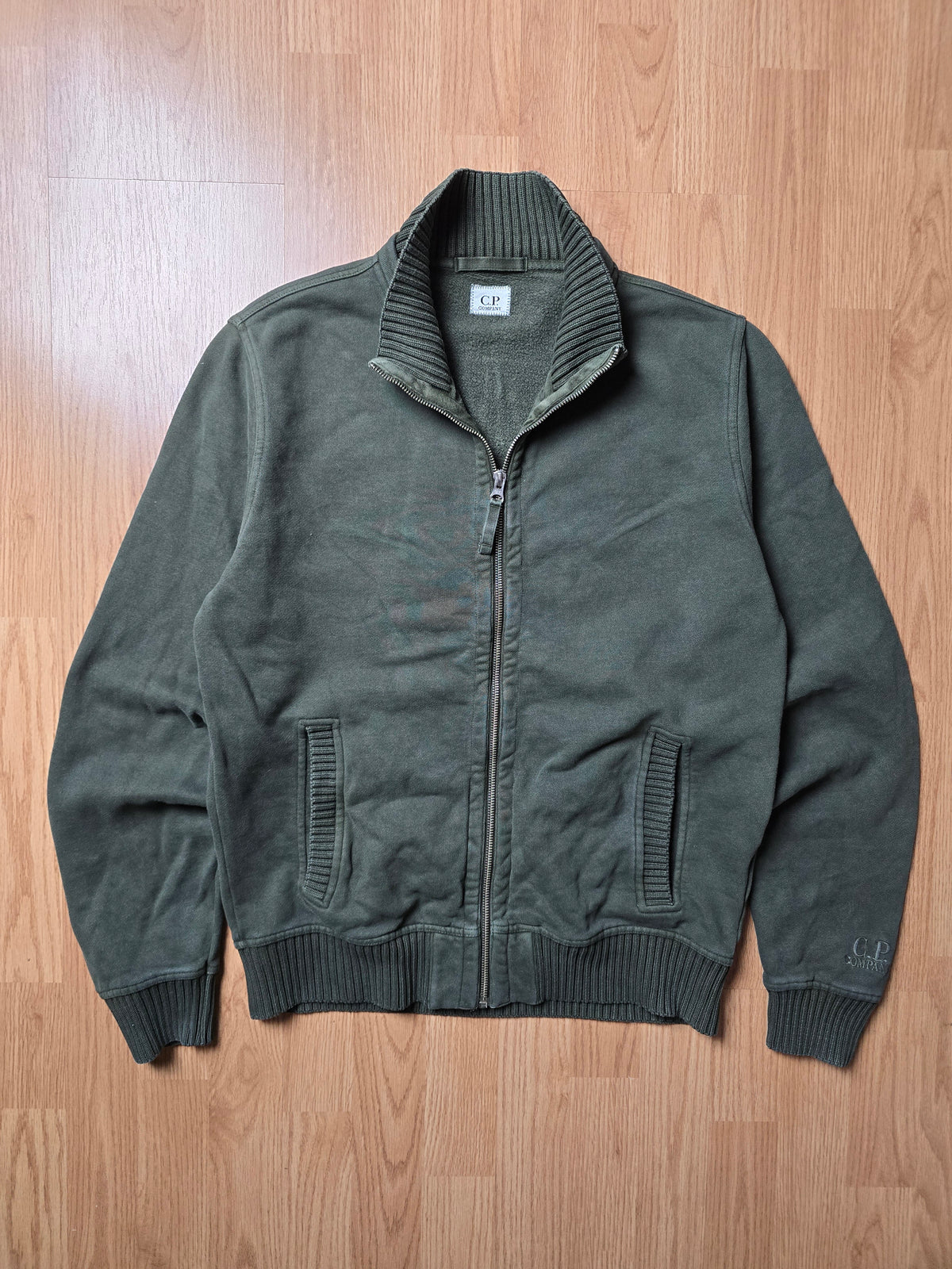 Vintage C.P. Company Embroidered Zip Sweatshirt (M)
